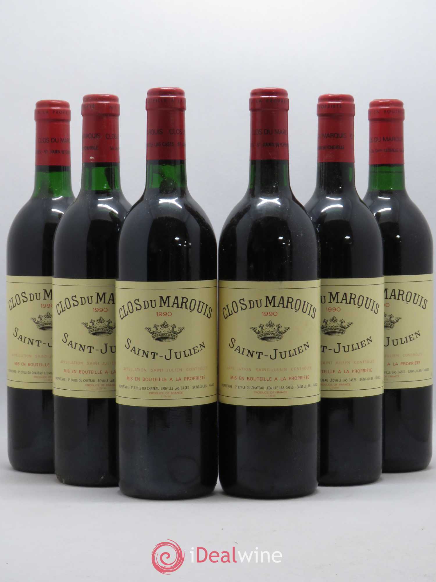 Clos du Marquis 1990 - Lot de 6 bouteilles - 0
