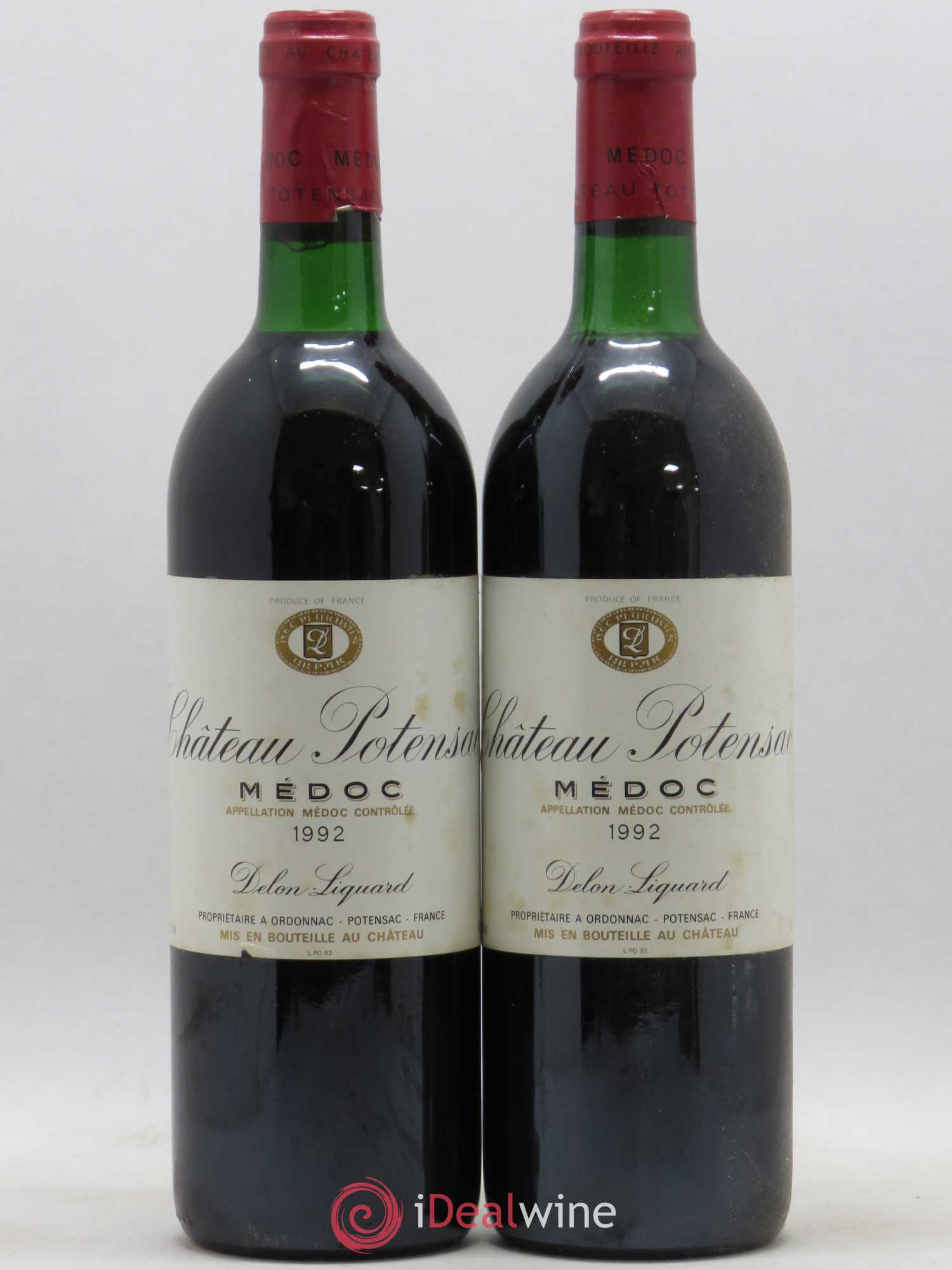 Château Potensac 1992 - Lot de 2 bouteilles - 0