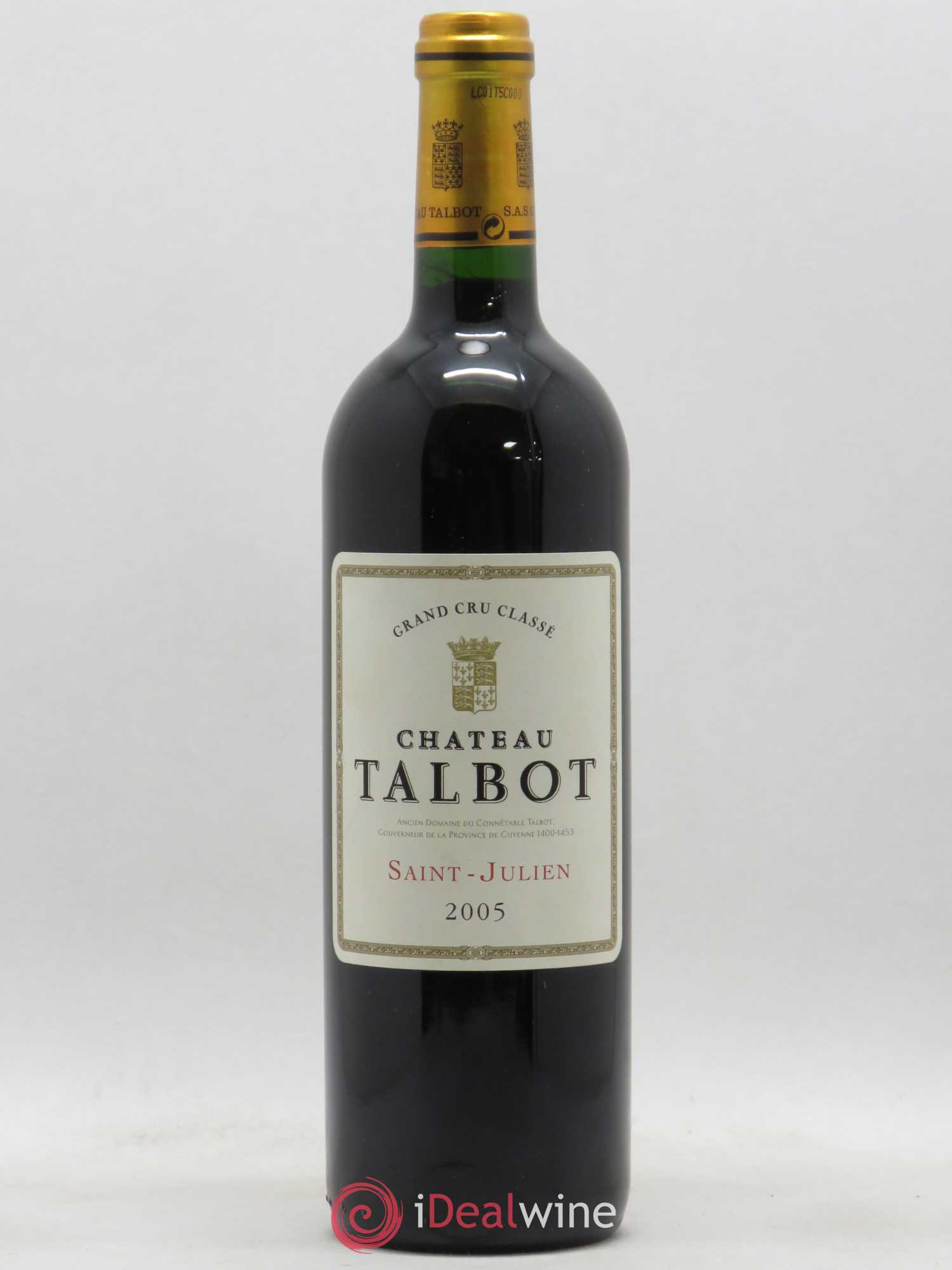 Château Talbot 4ème Grand Cru Classé 2005 - Lot de 1 bouteille - 0