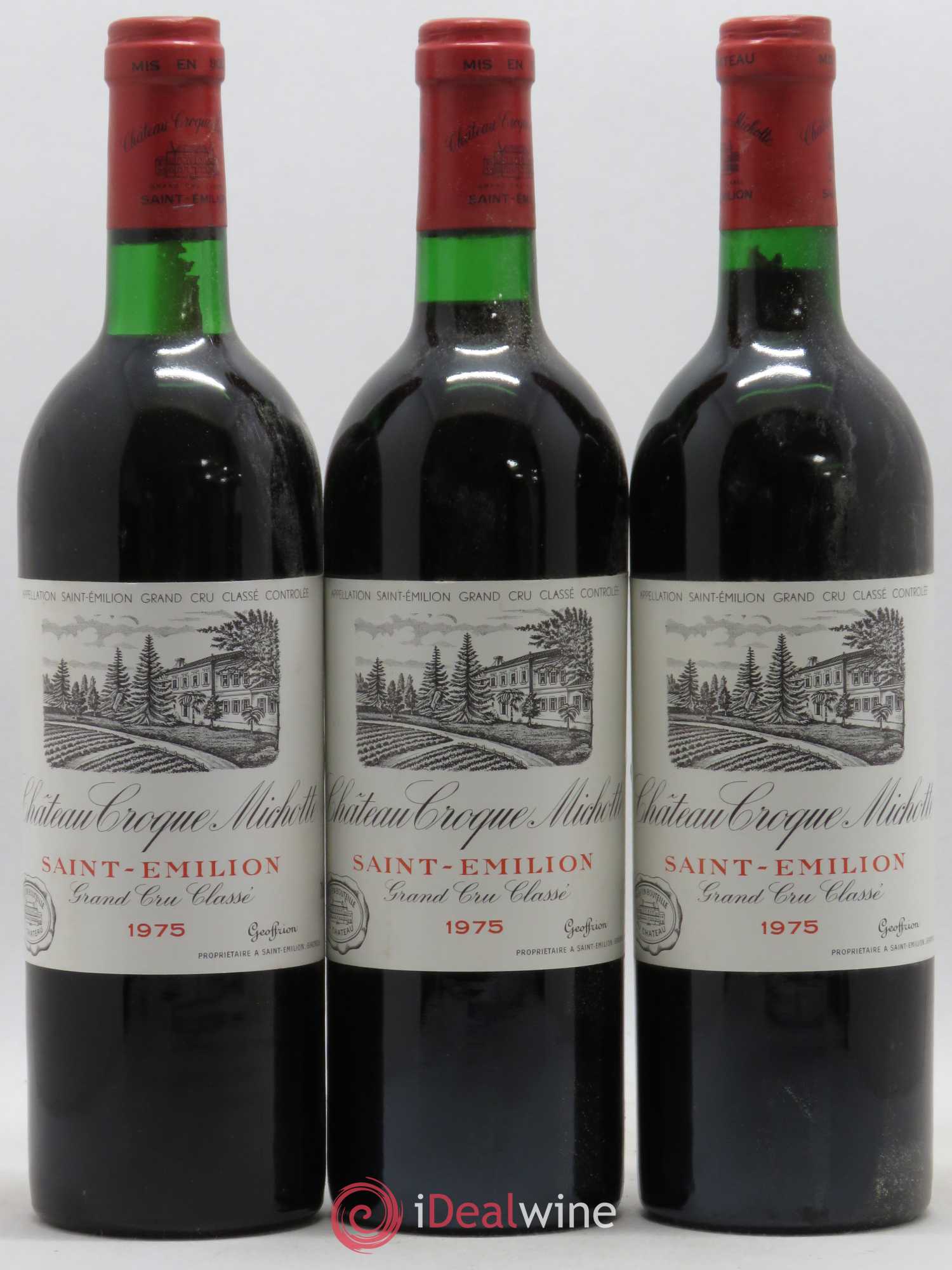 Château Croque Michotte 1975 - Lot de 6 bouteilles - 1