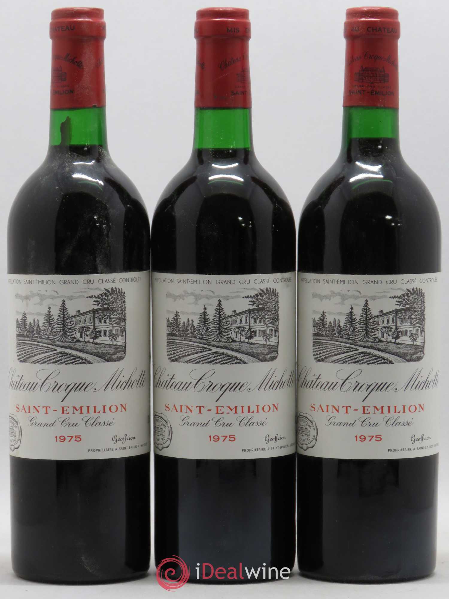 Château Croque Michotte 1975 - Lot de 6 bouteilles - 2