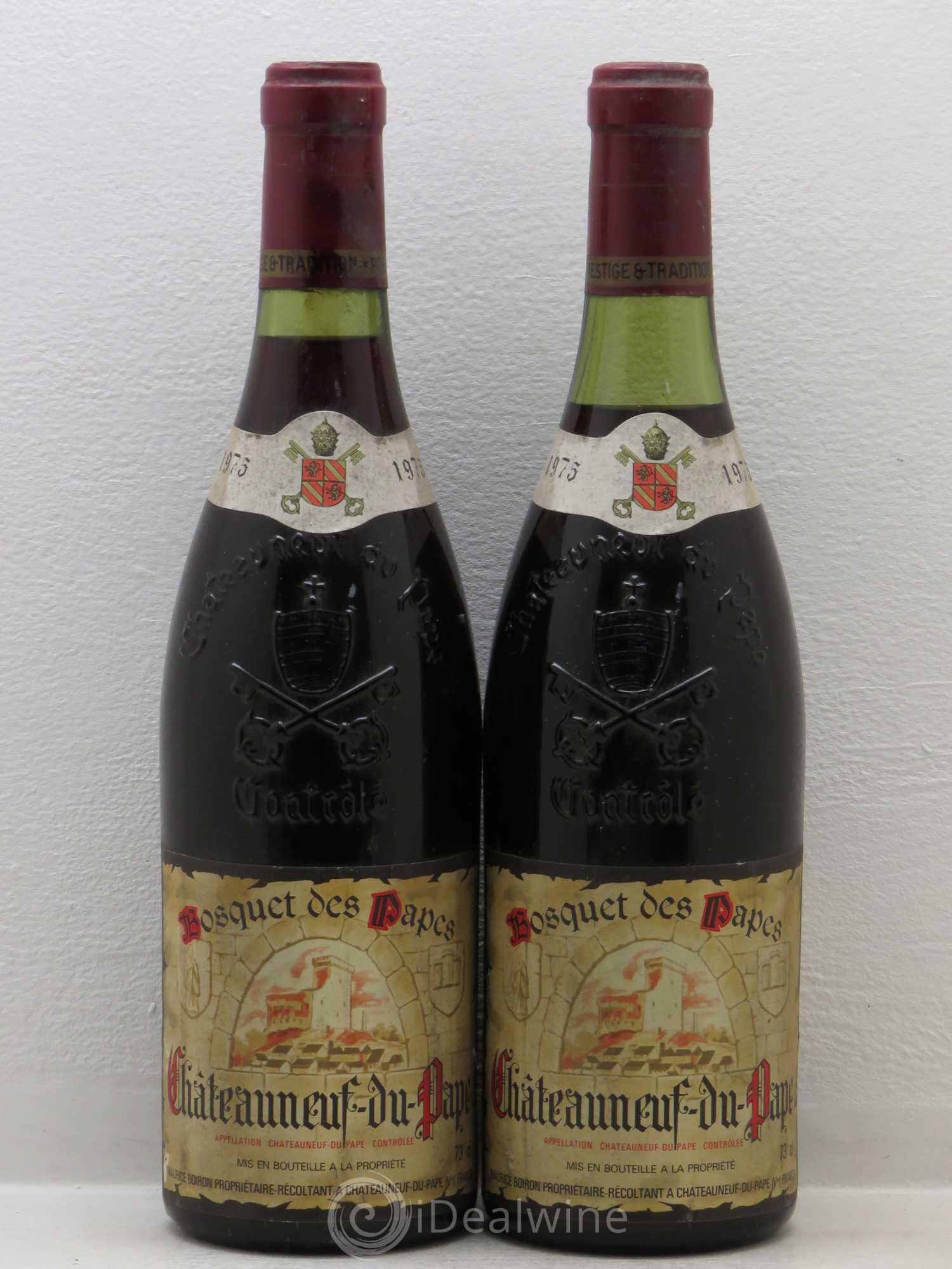 Châteauneuf-du-Pape Bosquet des Papes Maurice Boiron 1975 - Posten von 2 Flaschen - 0