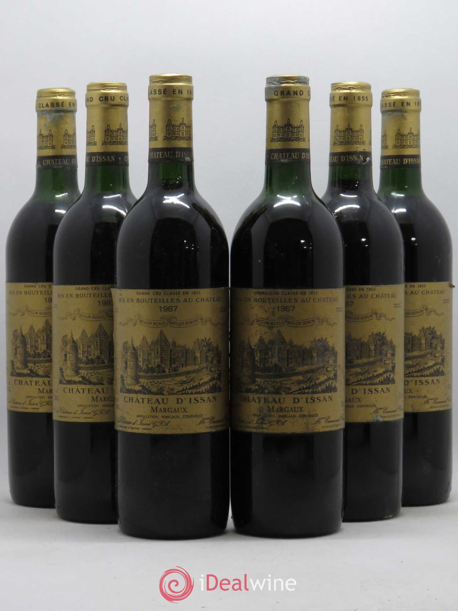 Château d'Issan 3ème Grand Cru Classé 1987 - Lot de 6 bouteilles - 0