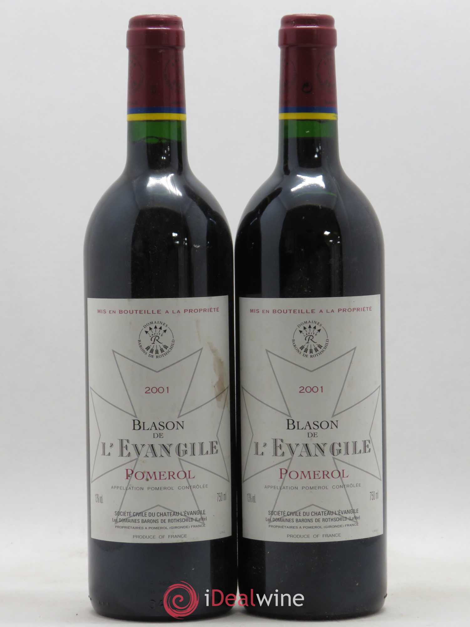 Blason de l'Evangile 2001 - Lot de 2 bouteilles - 0