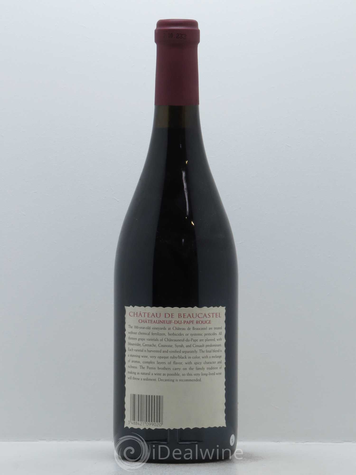 Châteauneuf-du-Pape Château de Beaucastel Famille Perrin 1999 - Lot de 1 bouteille - 1
