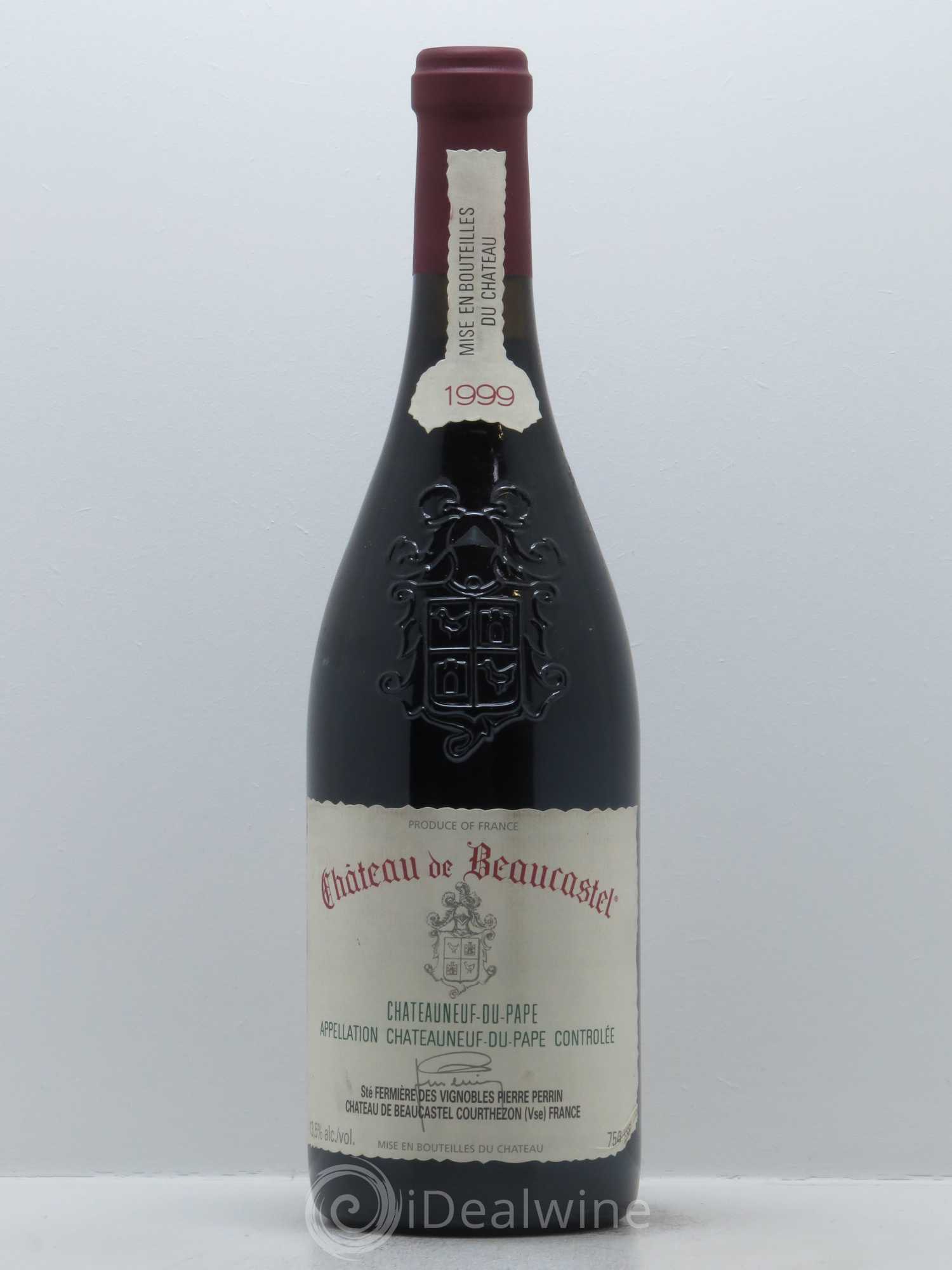 Châteauneuf-du-Pape Château de Beaucastel Famille Perrin 1999 - Lot de 1 bouteille - 0