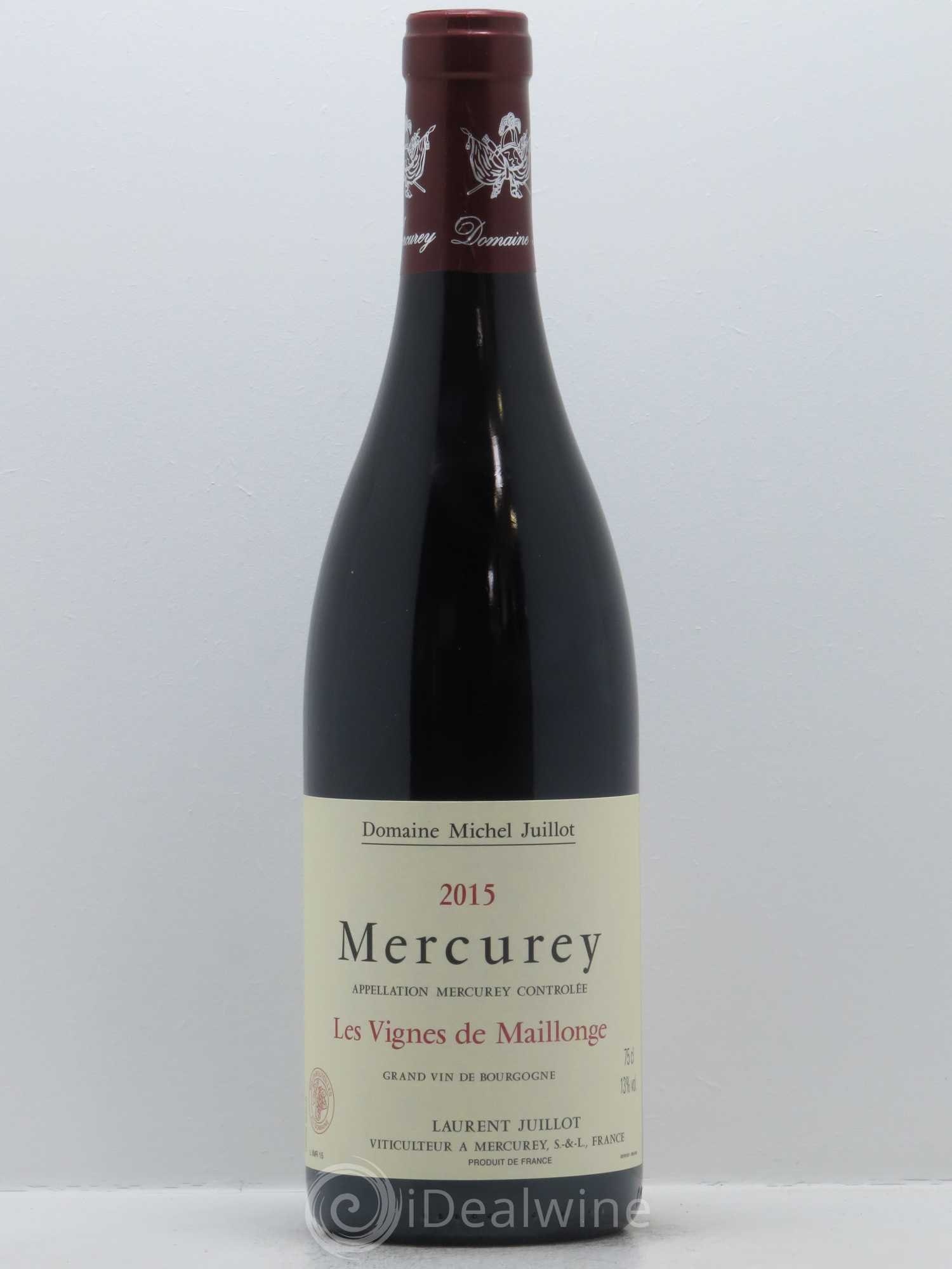 Mercurey Les Vignes de Maillonge Michel Juillot (Domaine) 2015 - Lot de 1 bouteille - 0