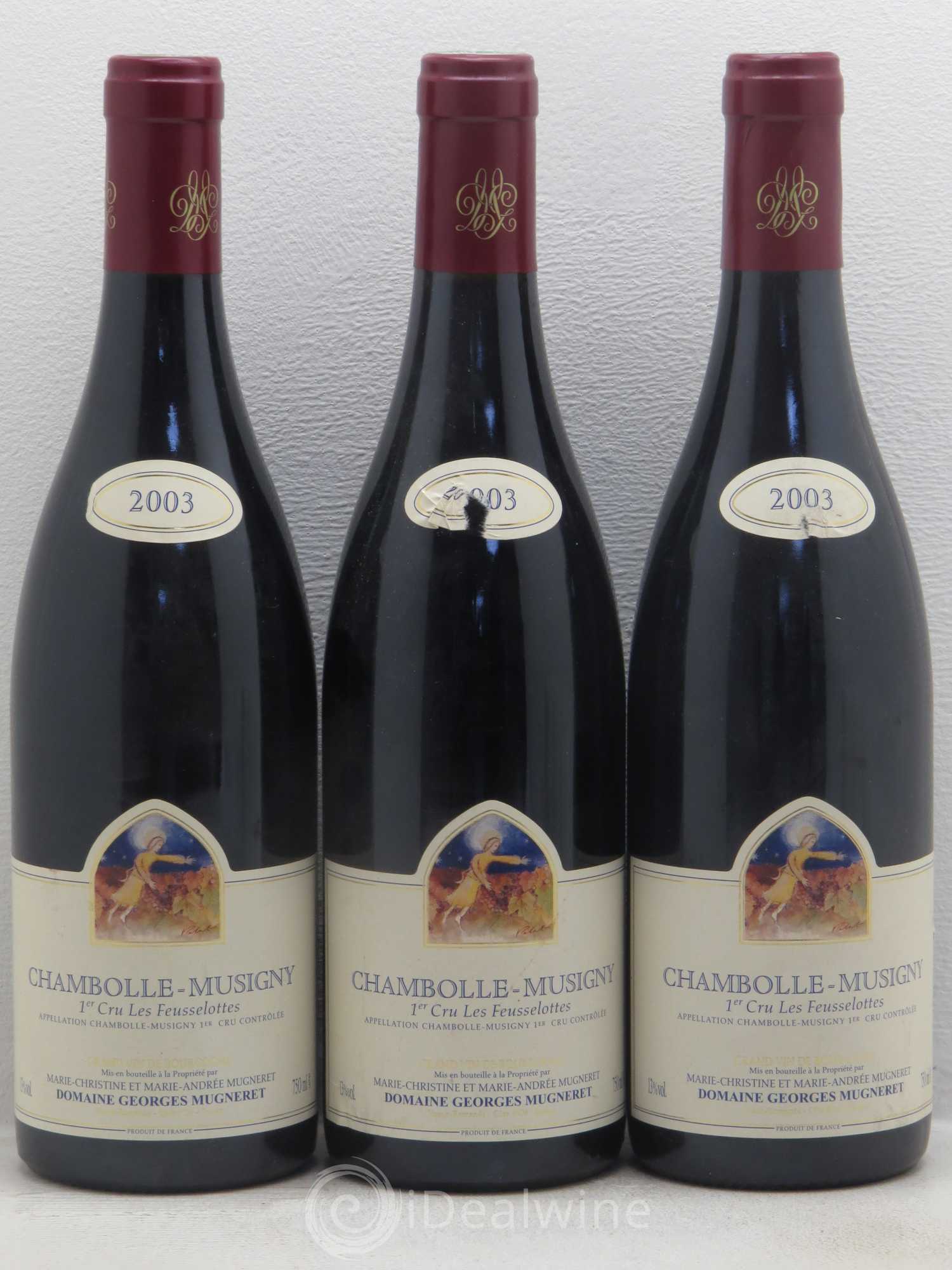 Chambolle-Musigny 1er Cru Les Feusselottes Georges Mugneret (Domaine) 2003 - Lot de 3 bouteilles - 0