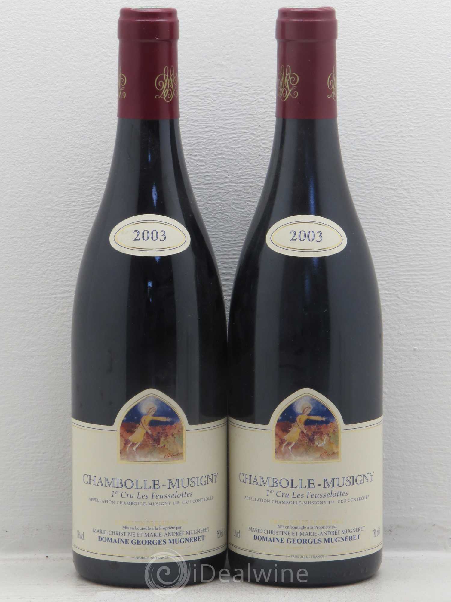 Chambolle-Musigny 1er Cru Les Feusselottes Georges Mugneret (Domaine) 2003 - Lot de 2 bouteilles - 0