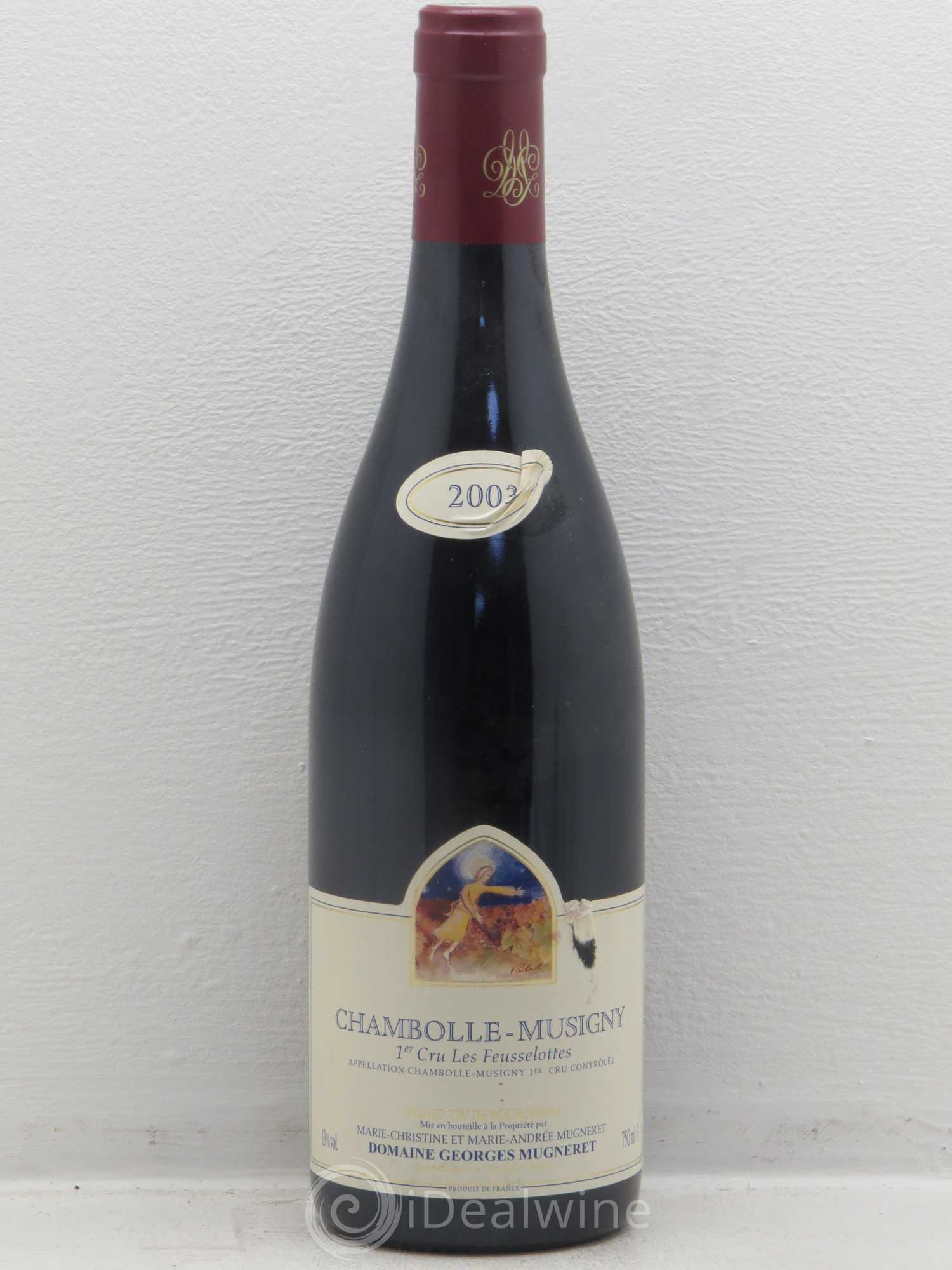 Chambolle-Musigny 1er Cru Les Feusselottes Georges Mugneret (Domaine) 2003 - Lot de 1 bouteille - 0