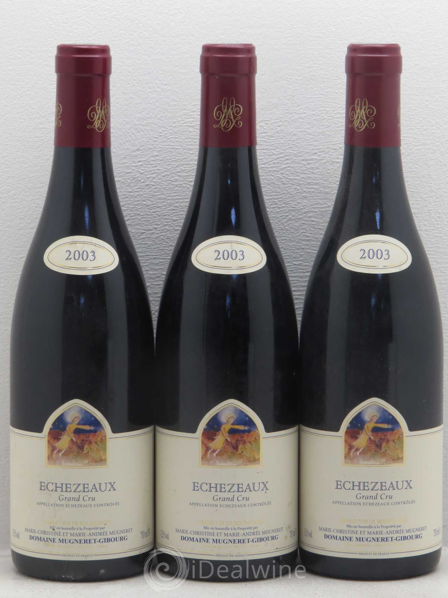 Echezeaux Grand Cru Mugneret-Gibourg (Domaine) 2003 - Lot de 3 bouteilles - 0