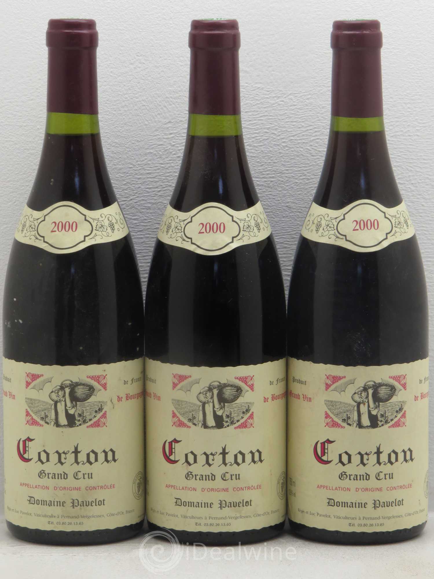 Corton Grand Cru Domaine Pavelot 2000 - Lot de 6 bouteilles - 2
