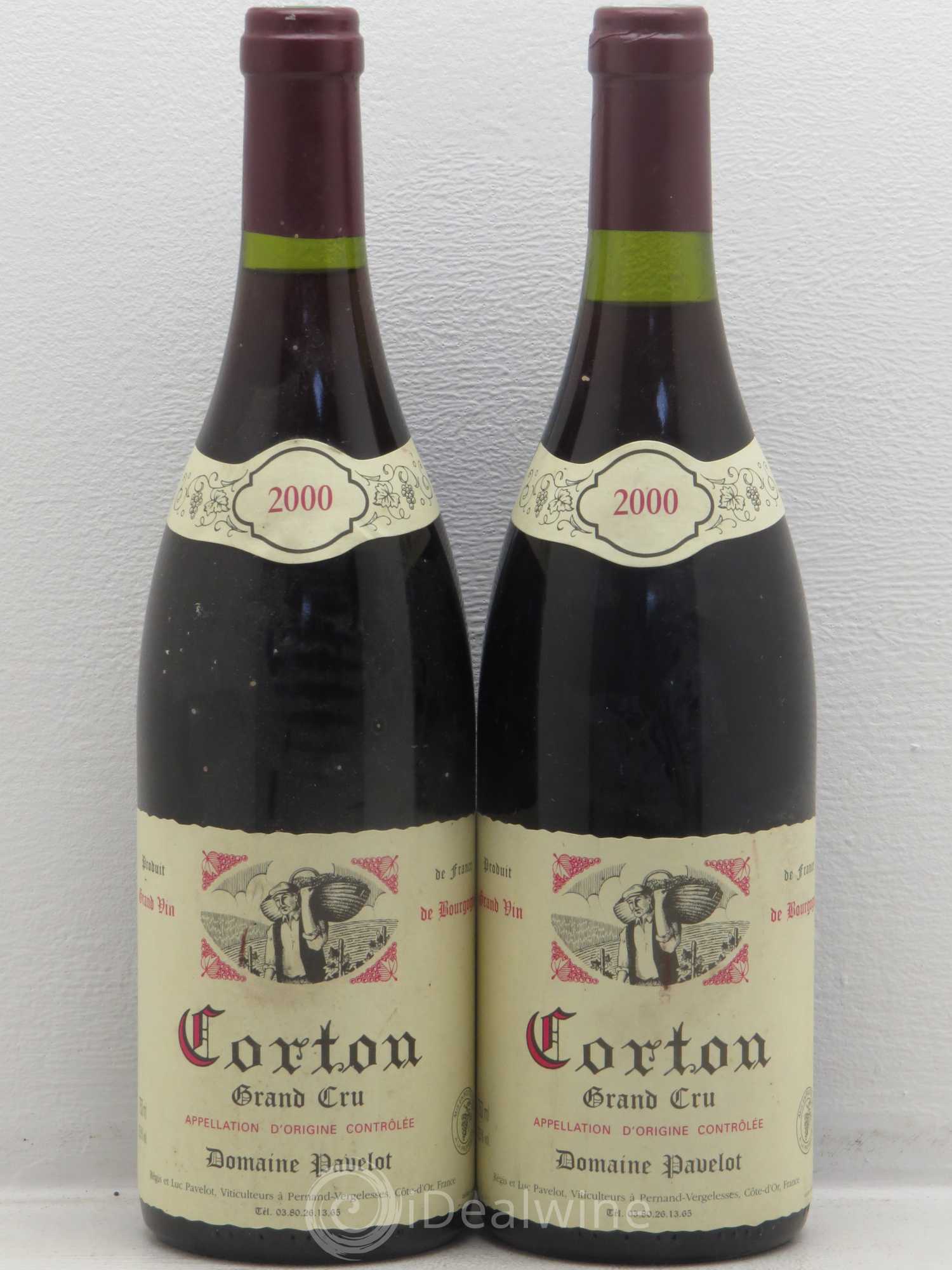 Corton Grand Cru Domaine Pavelot 2000 - Lot de 4 bouteilles - 2
