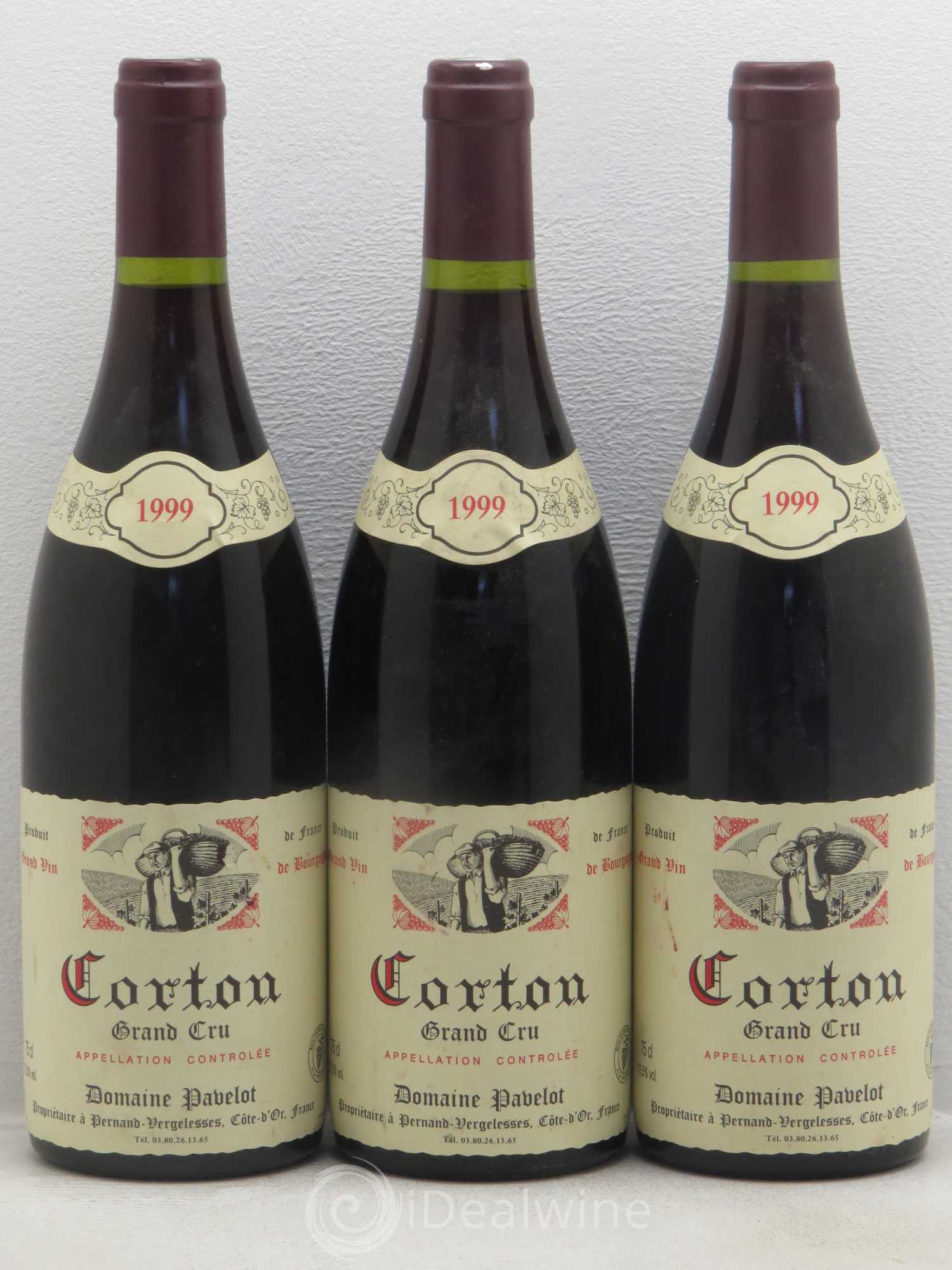 Corton Grand Cru Domaine Pavelot 1999 - Lot de 6 bouteilles - 2