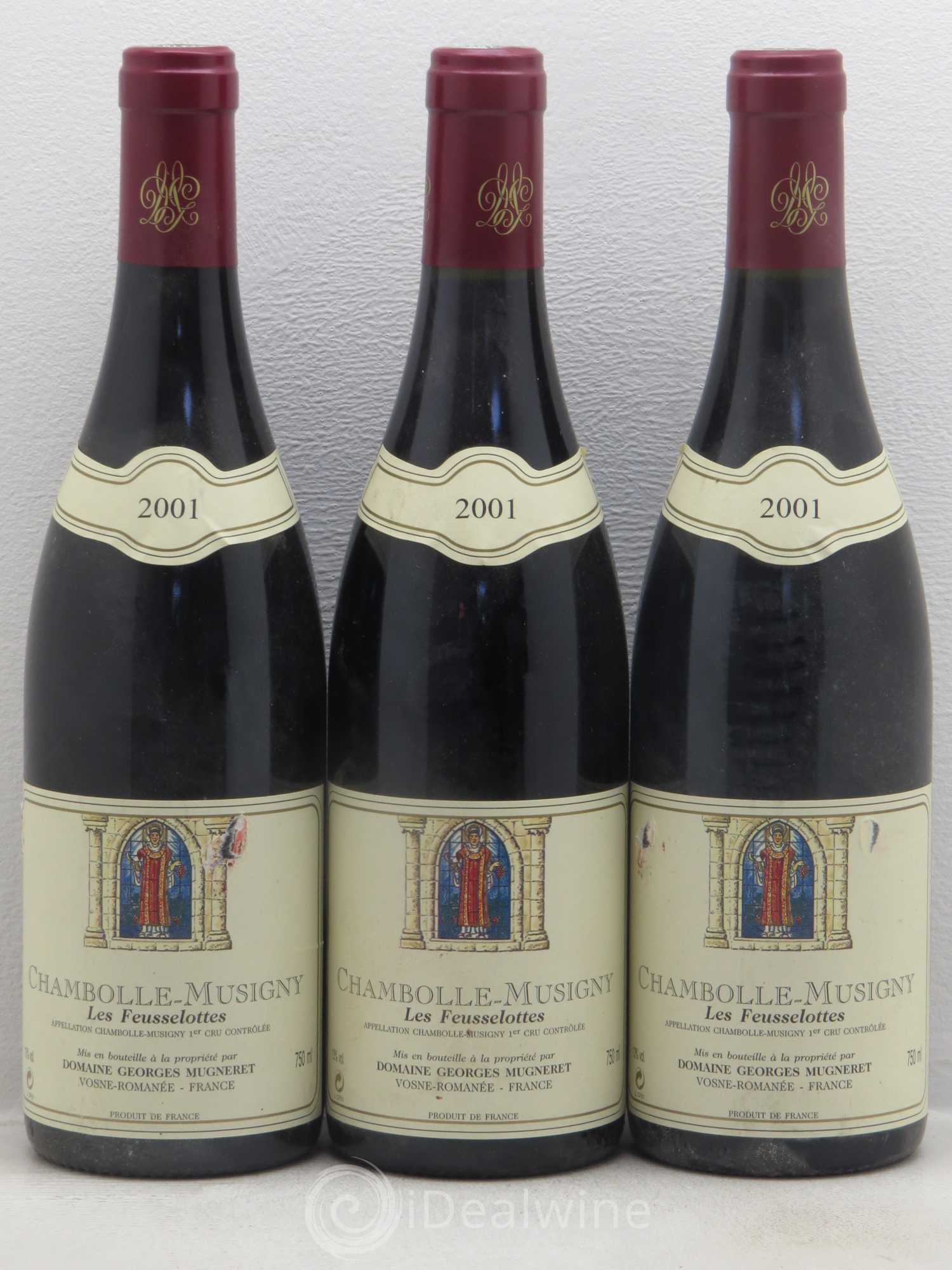 Chambolle-Musigny 1er Cru Les Feusselottes Georges Mugneret (Domaine) 2001 - Lot de 3 bouteilles - 0