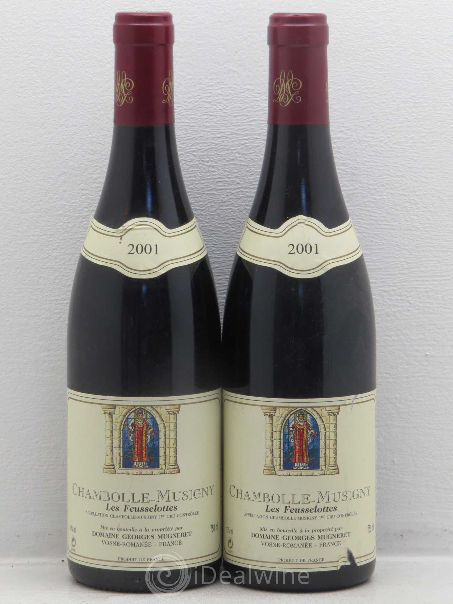 Chambolle-Musigny 1er Cru Les Feusselottes Georges Mugneret (Domaine) 2001 - Lot de 2 bouteilles - 0
