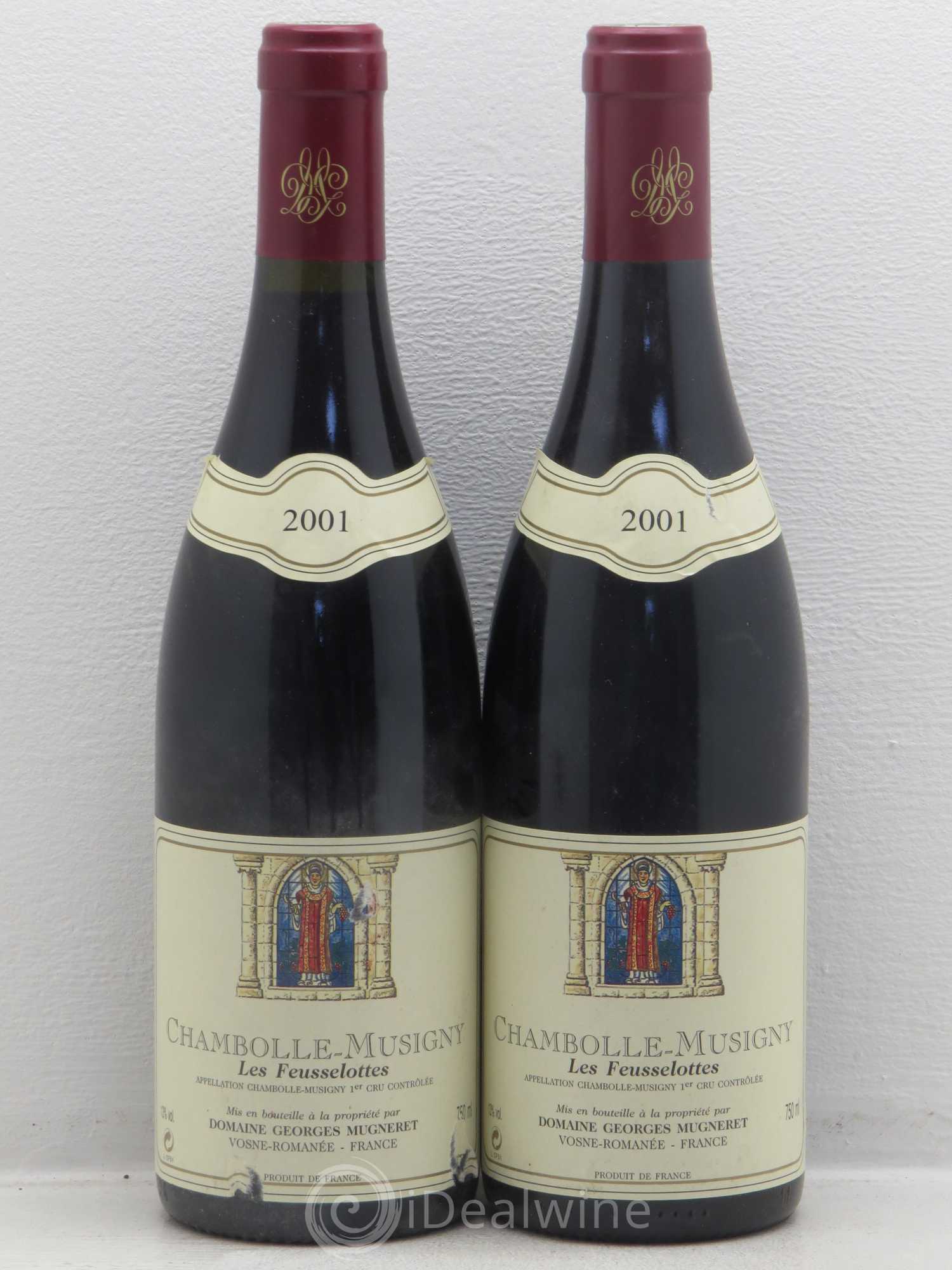 Chambolle-Musigny 1er Cru Les Feusselottes Georges Mugneret (Domaine) 2001 - Lot de 2 bouteilles - 0