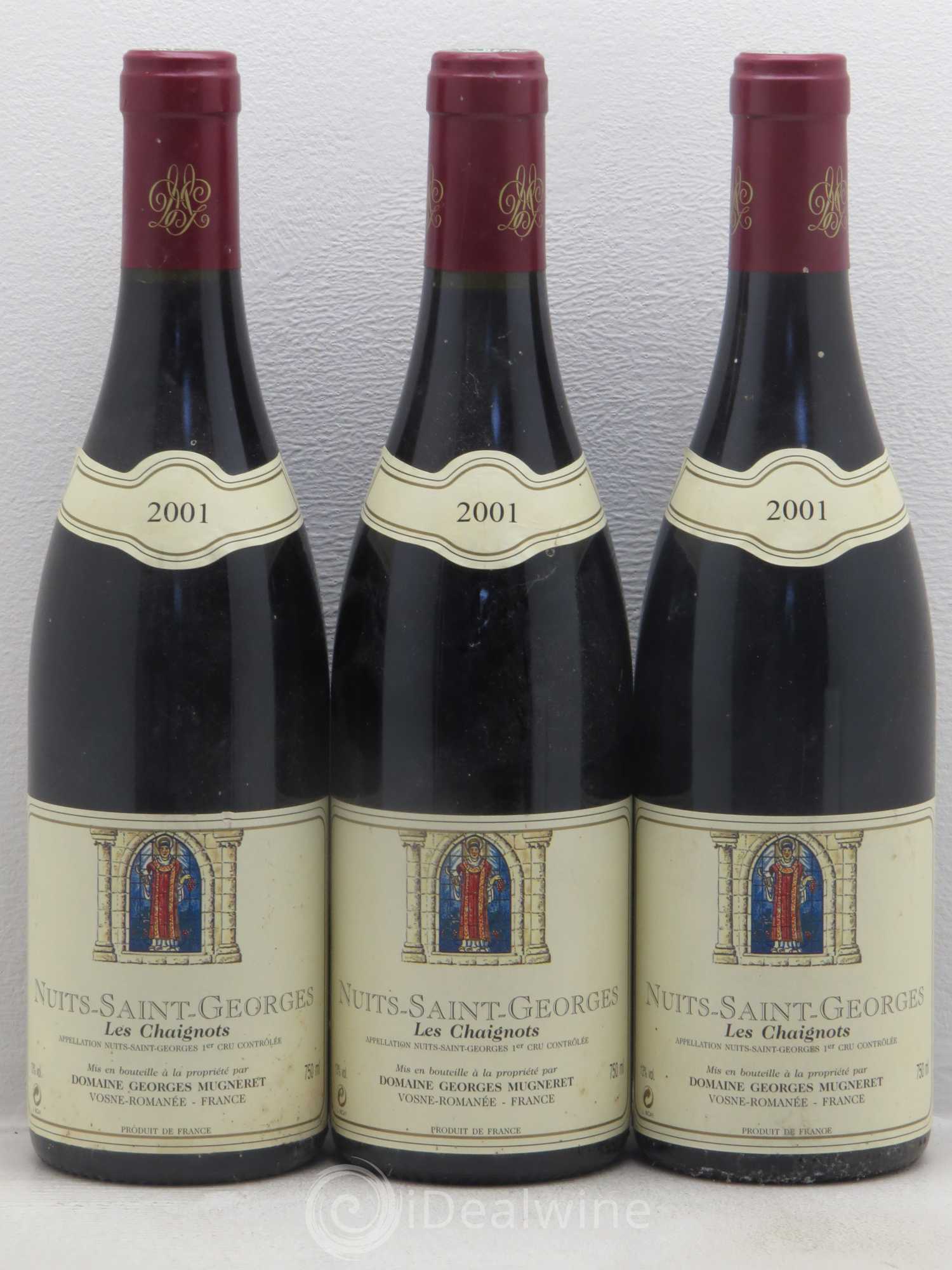 Nuits-Saint-Georges 1er Cru Les Chaignots Georges Mugneret (Domaine) 2001 - Lot de 3 bouteilles - 0
