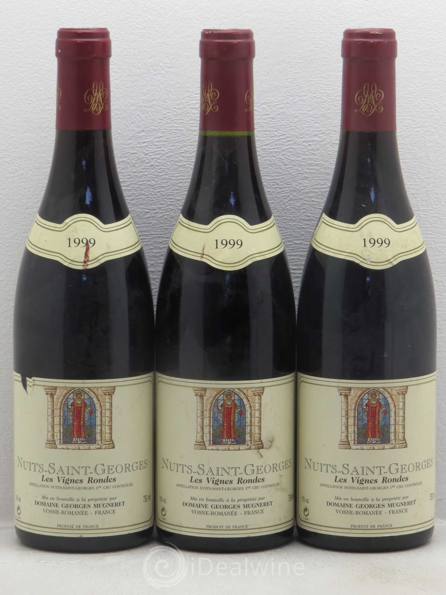 Nuits-Saint-Georges 1er Cru Les Vignes Rondes Georges Mugneret (Domaine) 1999 - Lot de 3 bouteilles - 0