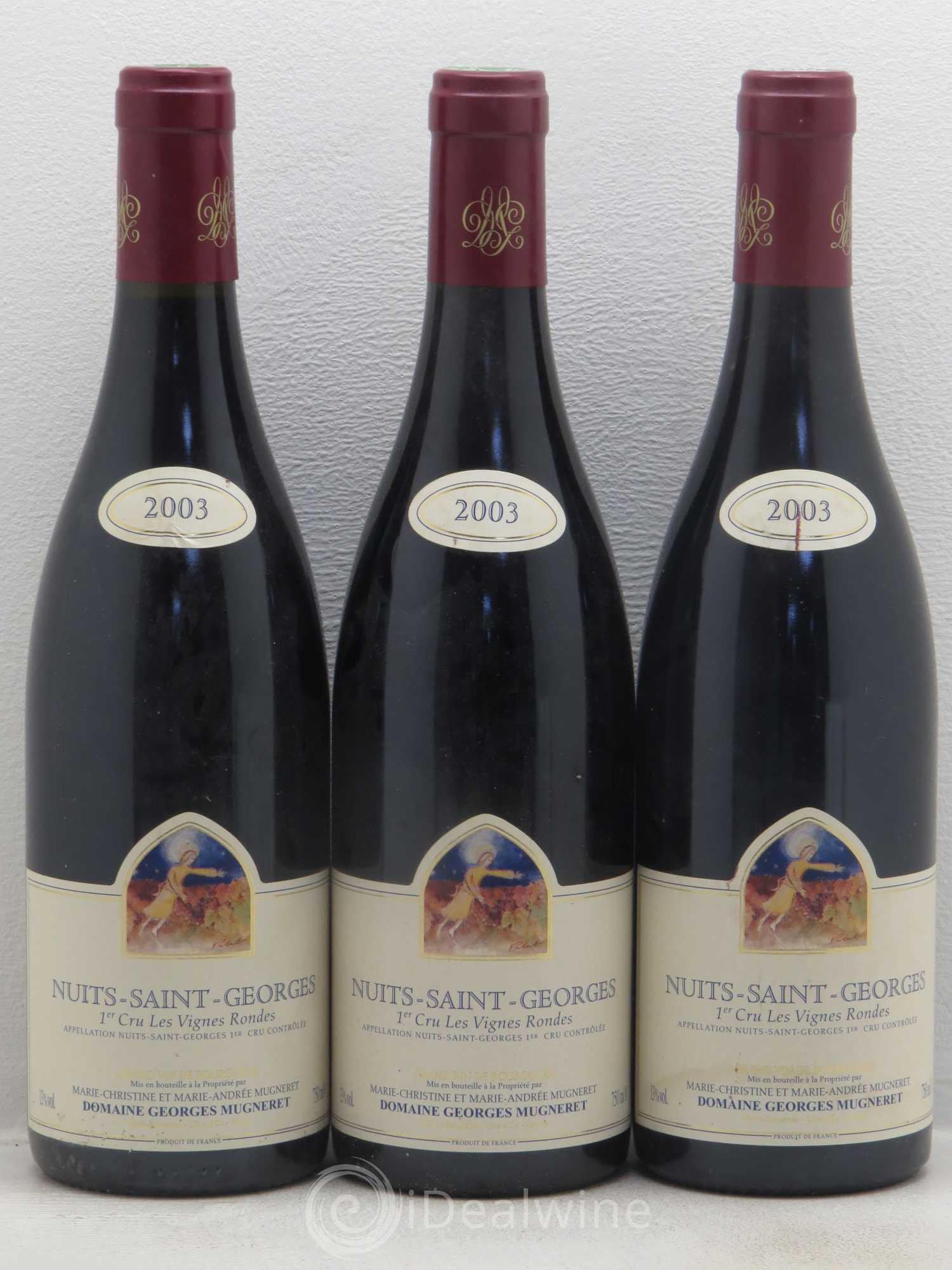 Nuits-Saint-Georges 1er Cru Les Vignes Rondes Georges Mugneret (Domaine) 2003 - Lot de 3 bouteilles - 0