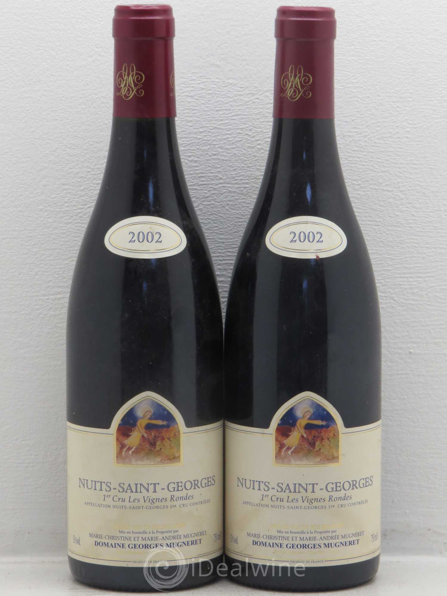 Nuits-Saint-Georges 1er Cru Les Vignes Rondes Georges Mugneret (Domaine) 2002 - Lot de 2 bouteilles - 0