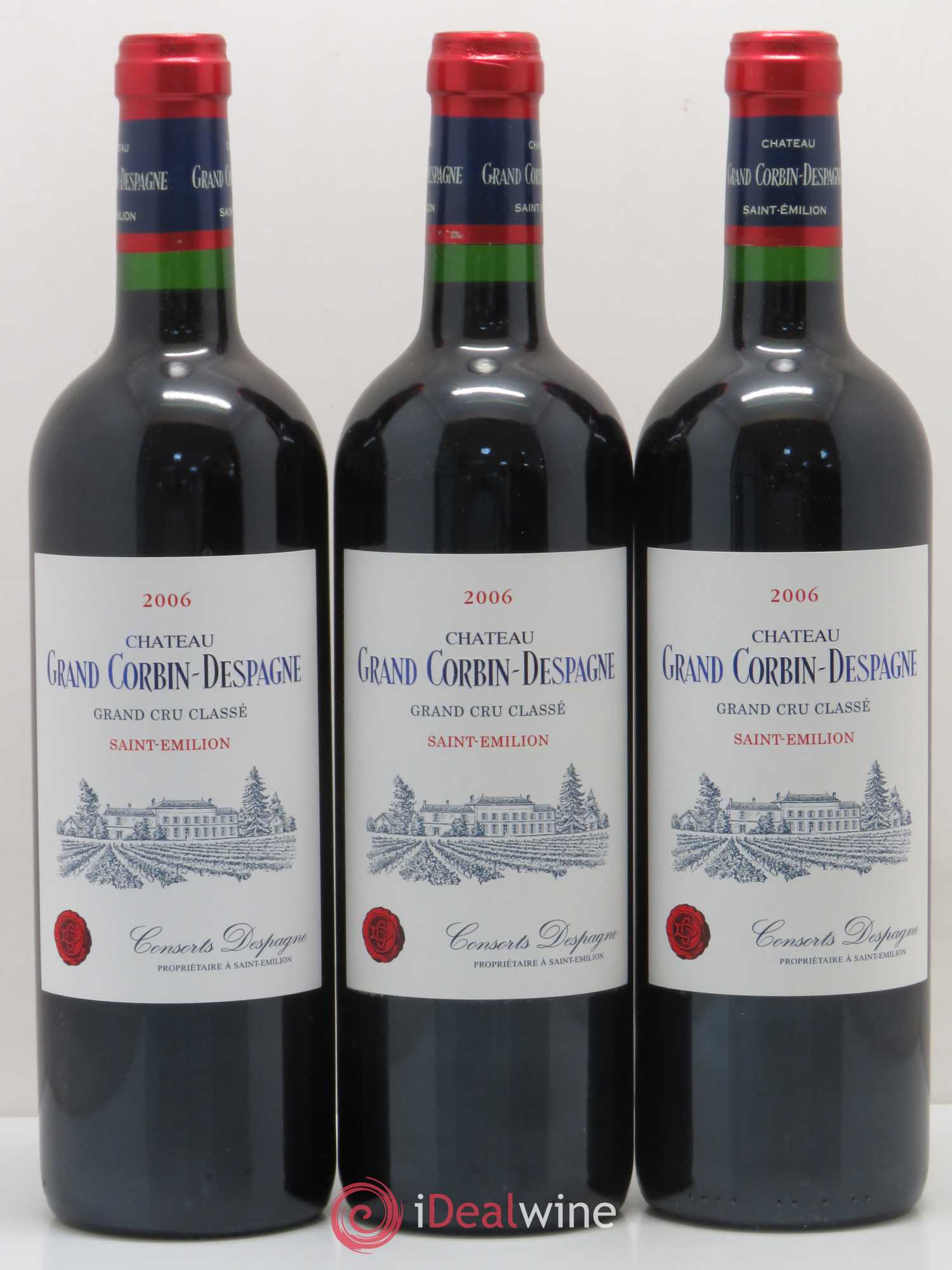 Château Grand Corbin Despagne Grand Cru Classé 2006 - Lot de 12 bouteilles - 3
