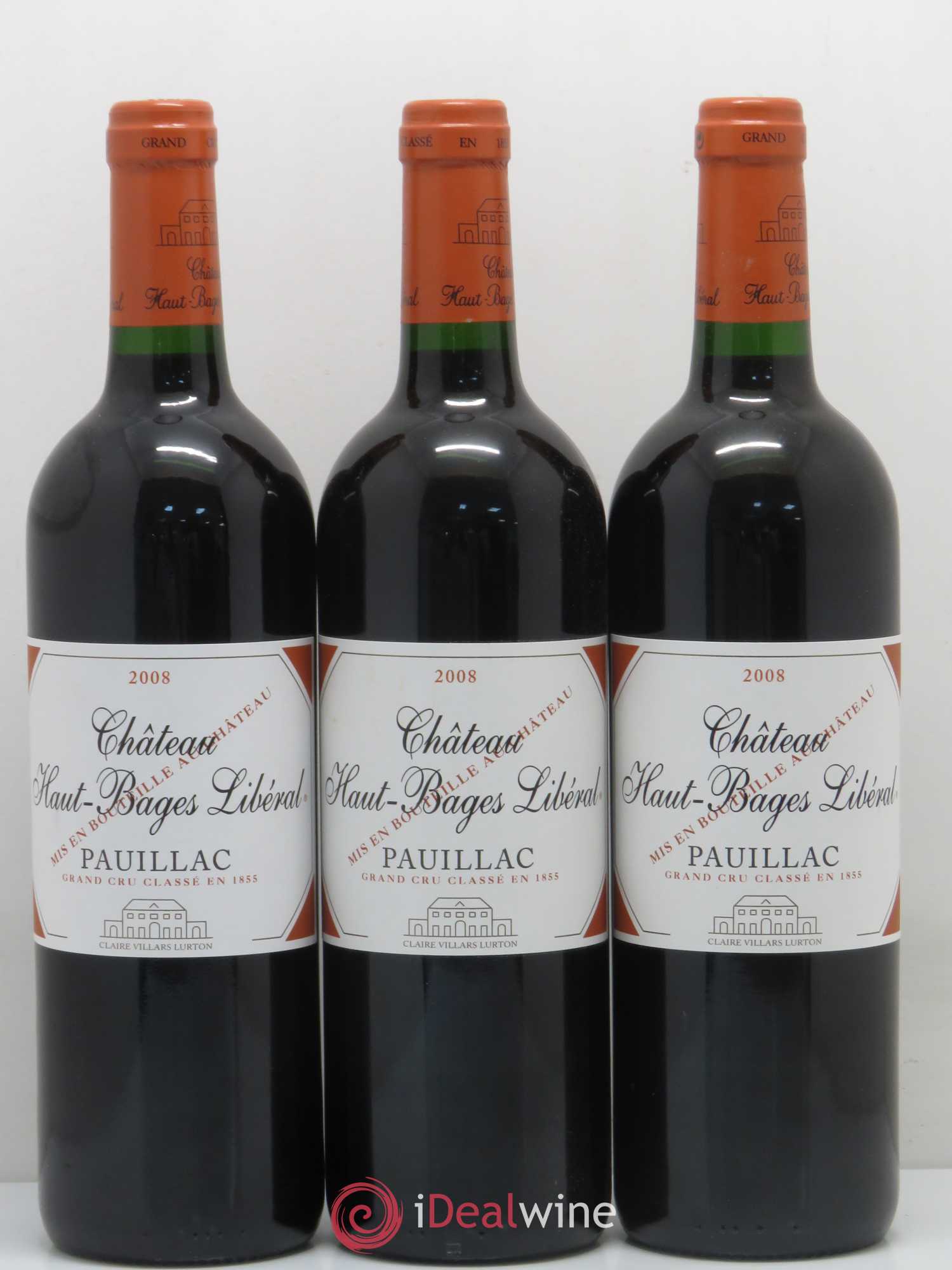 Château Haut Bages Libéral 5ème Grand Cru Classé 2008 - Lot de 12 bouteilles - 3