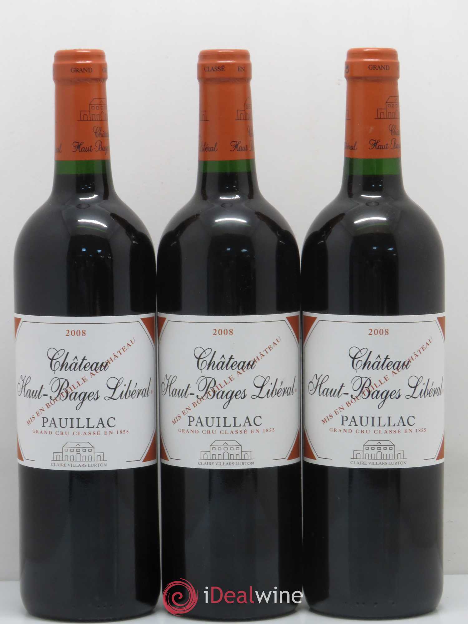 Château Haut Bages Libéral 5ème Grand Cru Classé 2008 - Lot de 12 bouteilles - 4