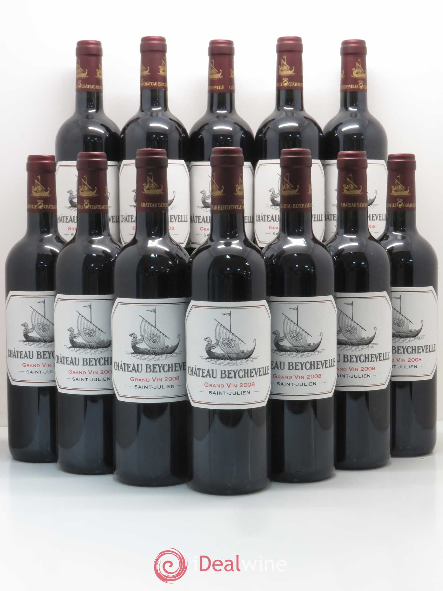 Château Beychevelle 4ème Grand Cru Classé 2008 - Lot de 12 bouteilles - 0