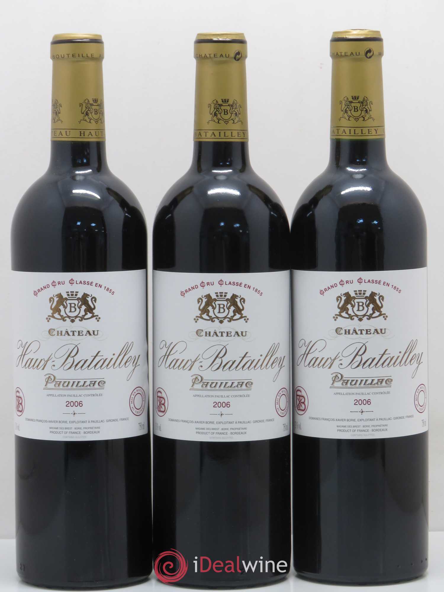 Château Haut Batailley 5ème Grand Cru Classé 2006 - Lot de 12 bouteilles - 1