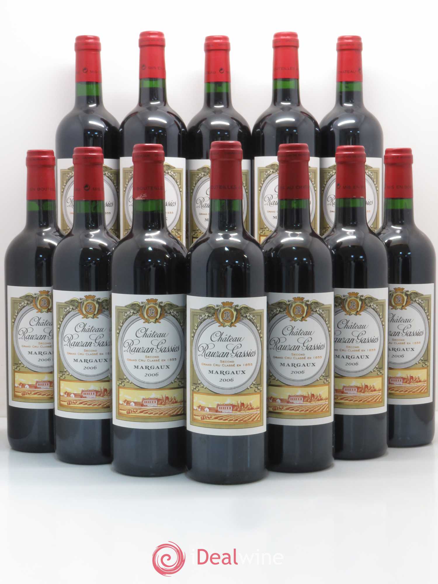 Château Rauzan-Gassies 2ème Grand Cru Classé 2006 - Lot de 12 bouteilles - 0
