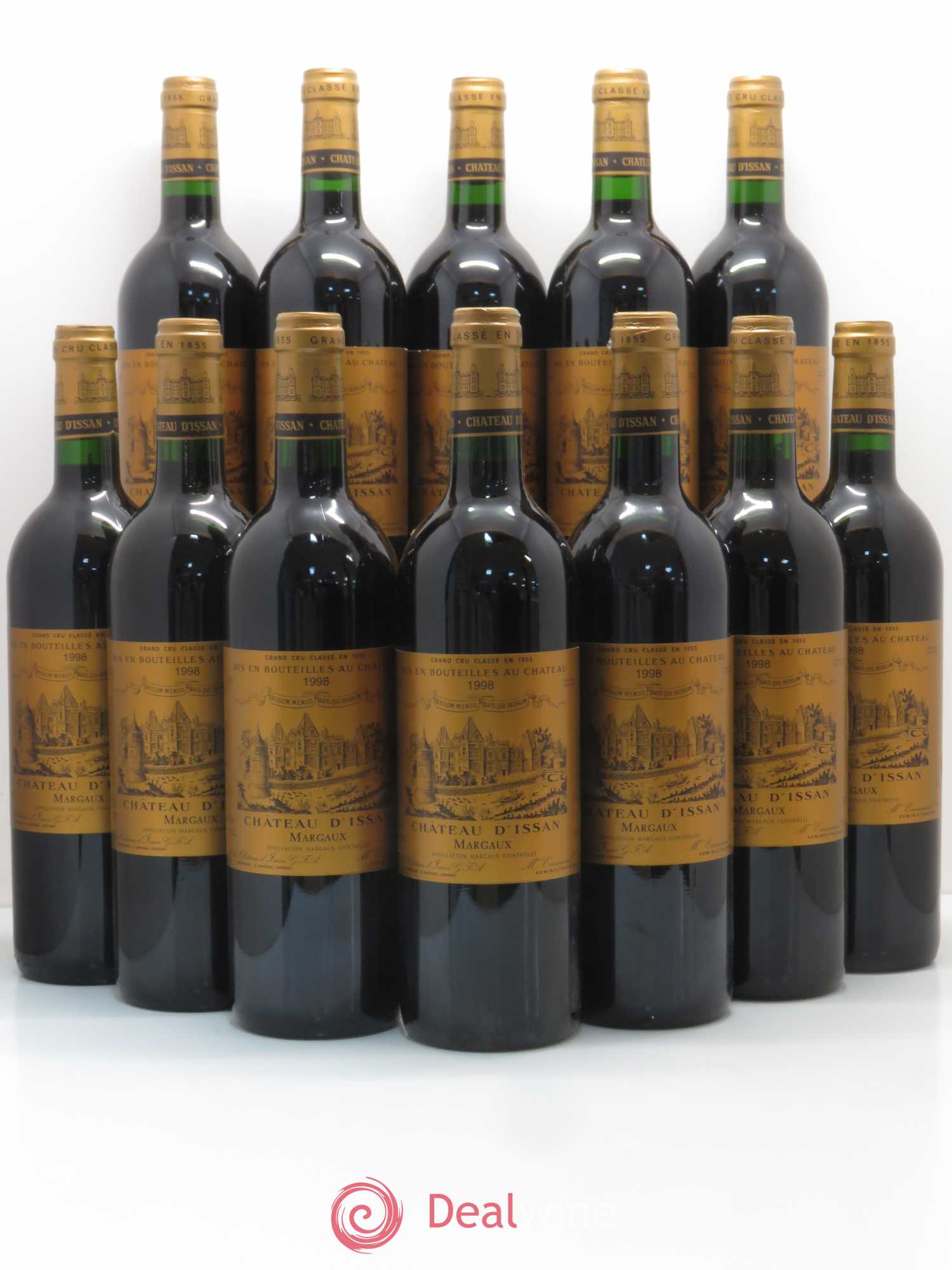 Château d'Issan 3ème Grand Cru Classé 1998 - Lot de 12 bouteilles - 0