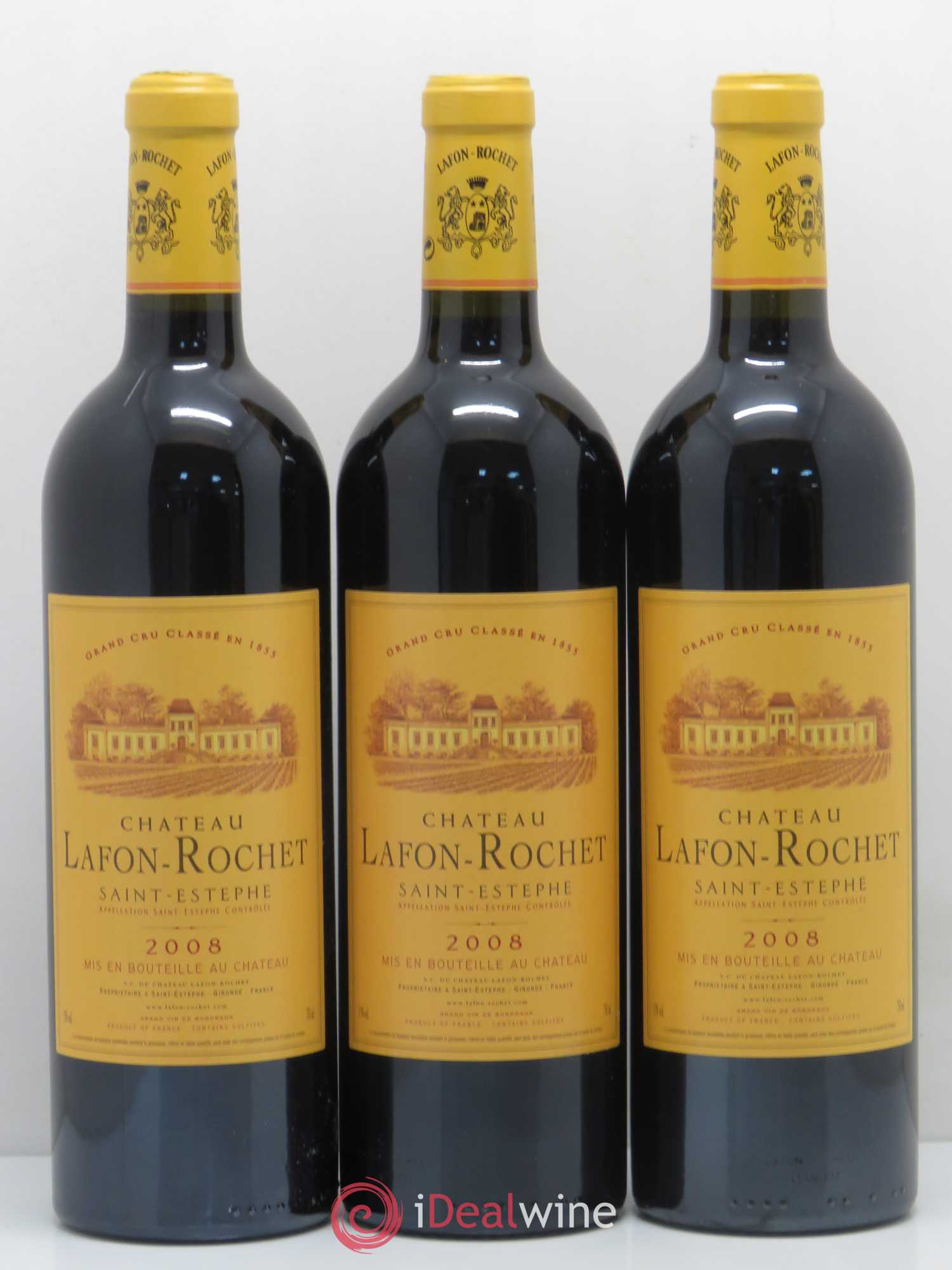 Château Lafon Rochet 4ème Grand Cru Classé 2008 - Lot de 12 bouteilles - 2
