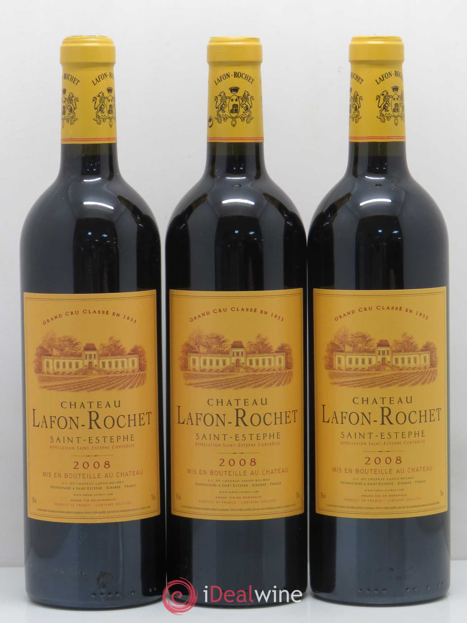 Château Lafon Rochet 4ème Grand Cru Classé 2008 - Lot de 12 bouteilles - 3