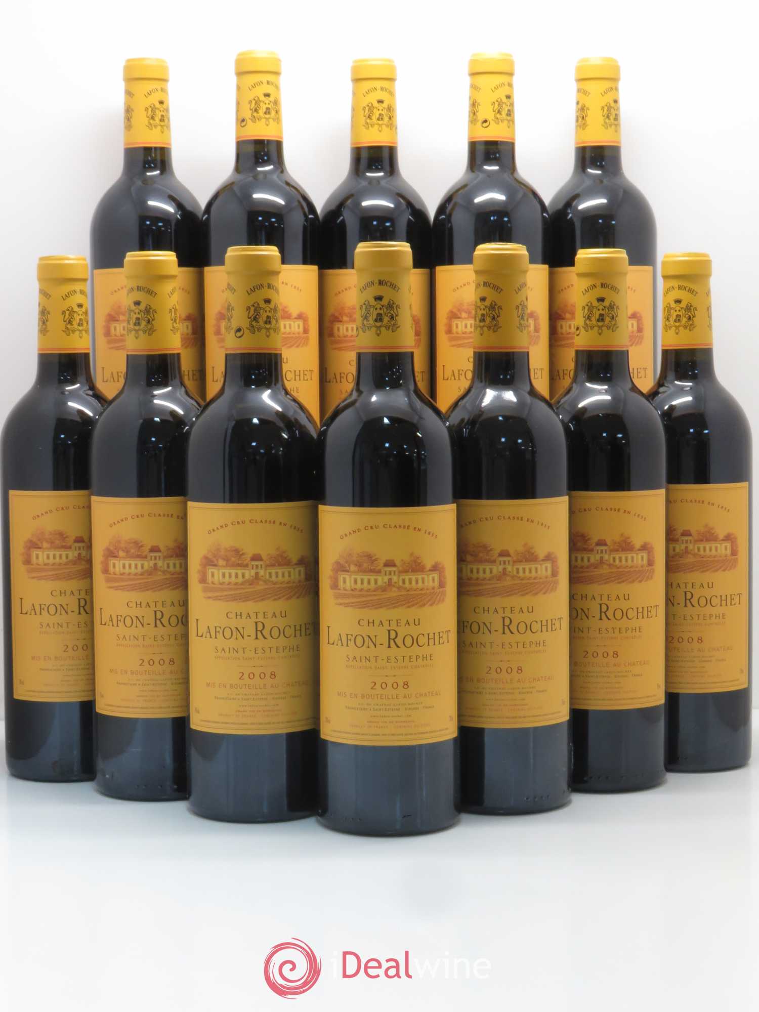 Château Lafon Rochet 4ème Grand Cru Classé 2008 - Lot de 12 bouteilles - 0
