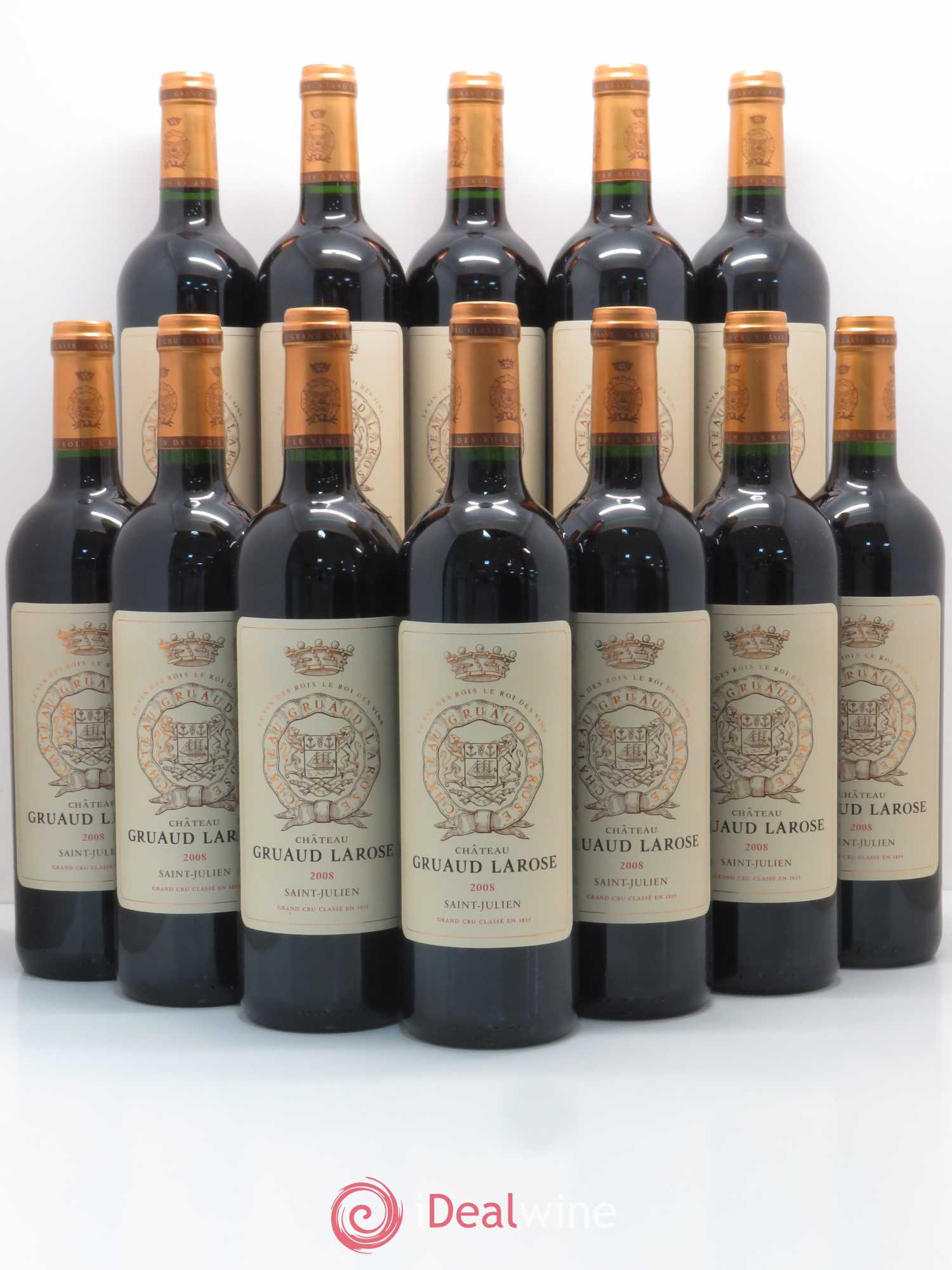 Château Gruaud Larose 2ème Grand Cru Classé 2008 - Lot de 12 bouteilles - 0
