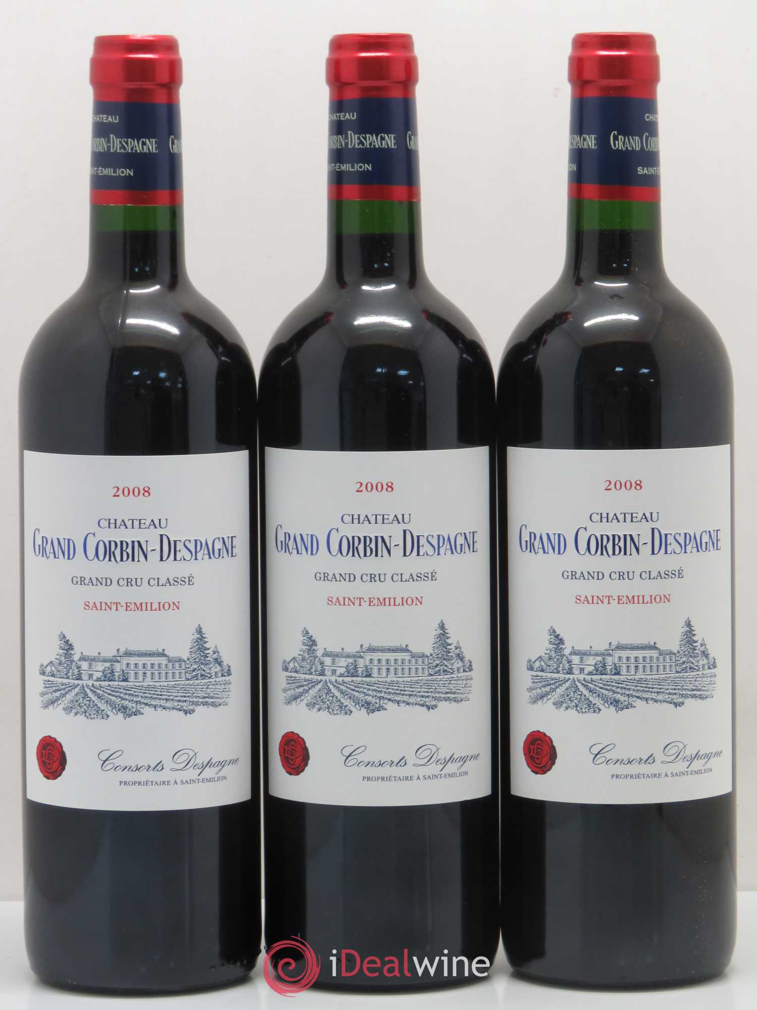 Château Grand Corbin Despagne Grand Cru Classé 2008 - Lot de 12 bouteilles - 4