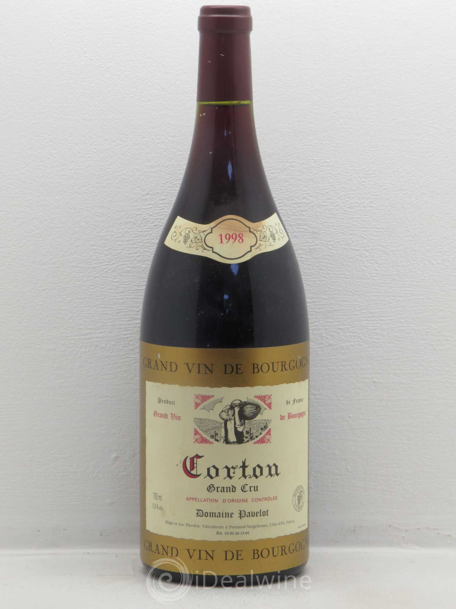 Corton Grand Cru Domaine Pavelot 1998 - Lot de 1 magnum - 0