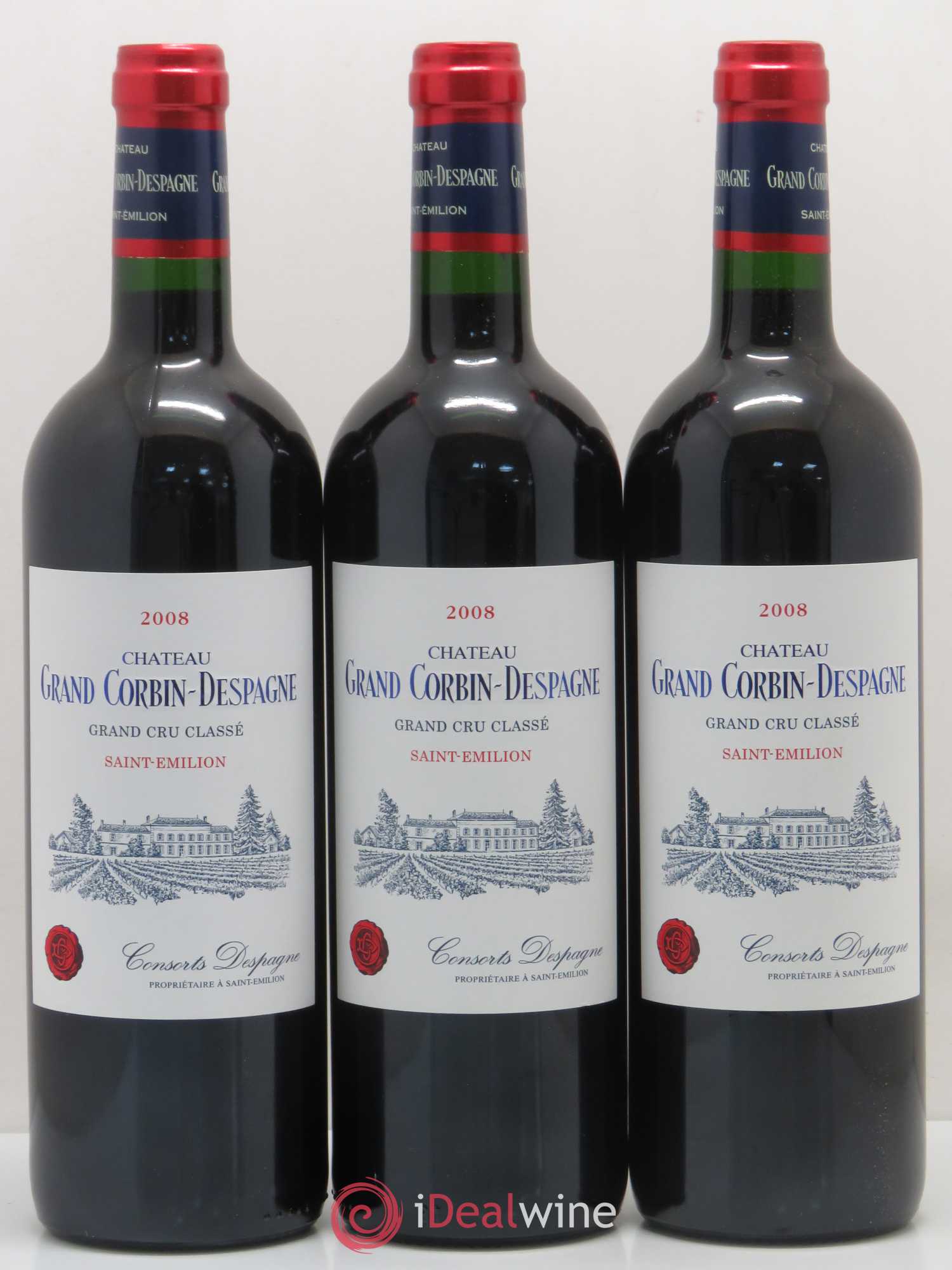 Château Grand Corbin Despagne Grand Cru Classé 2008 - Lot de 12 bouteilles - 3