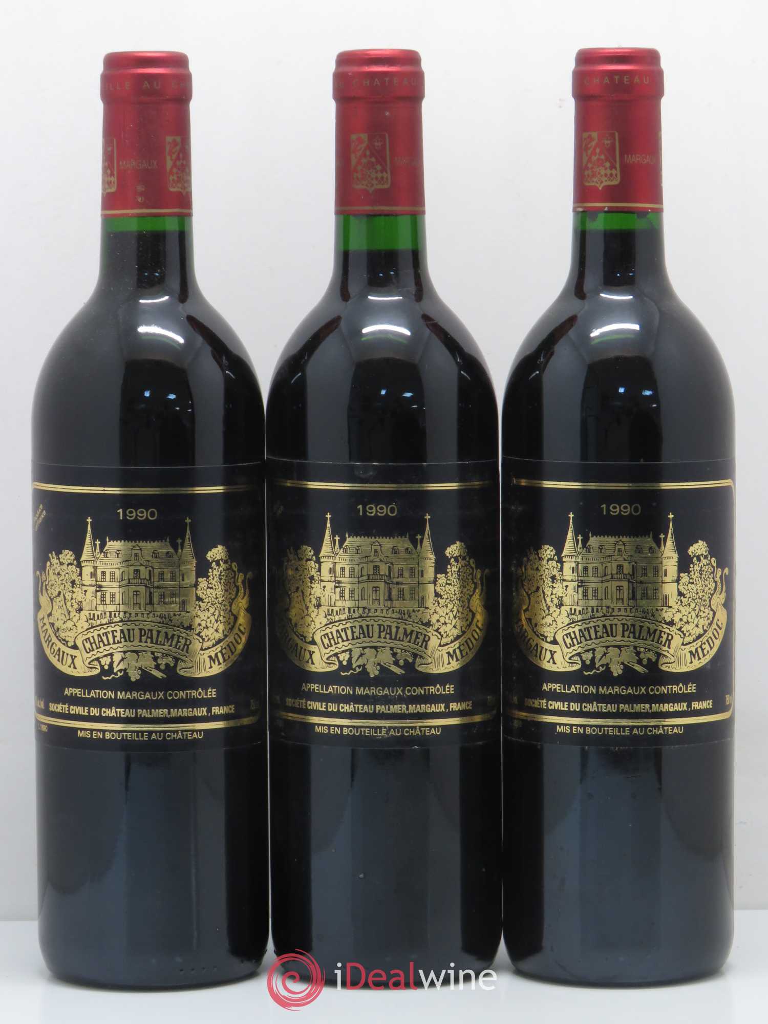 Château Palmer 3ème Grand Cru Classé 1990 - Lot de 6 bouteilles - 1