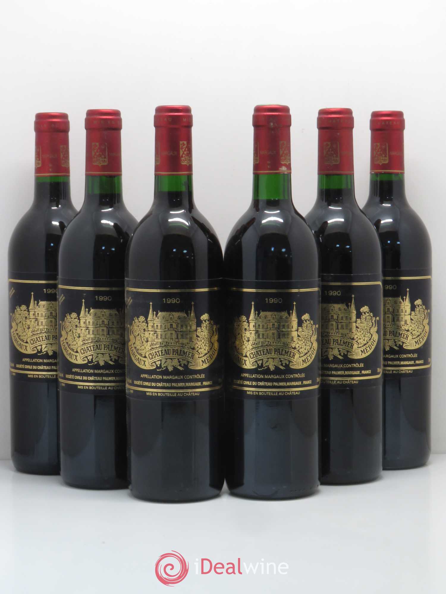 Château Palmer 3ème Grand Cru Classé 1990 - Lot de 6 bouteilles - 0
