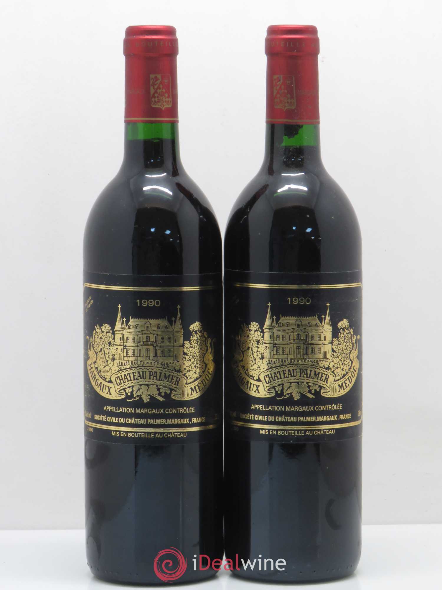 Château Palmer 3ème Grand Cru Classé 1990 - Lot de 2 bouteilles - 0