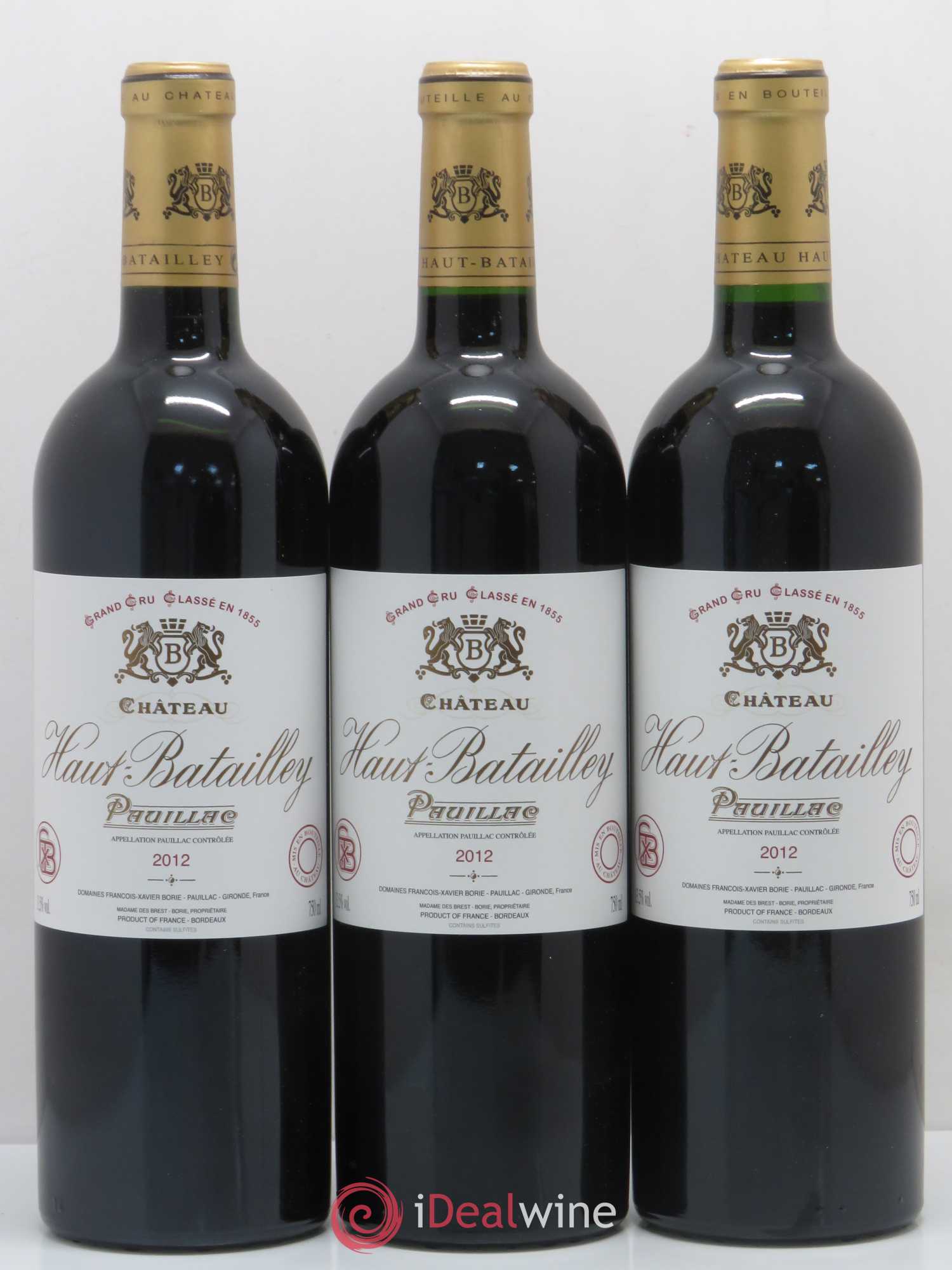 Château Haut Batailley 5ème Grand Cru Classé 2012 - Lot de 12 bouteilles - 1