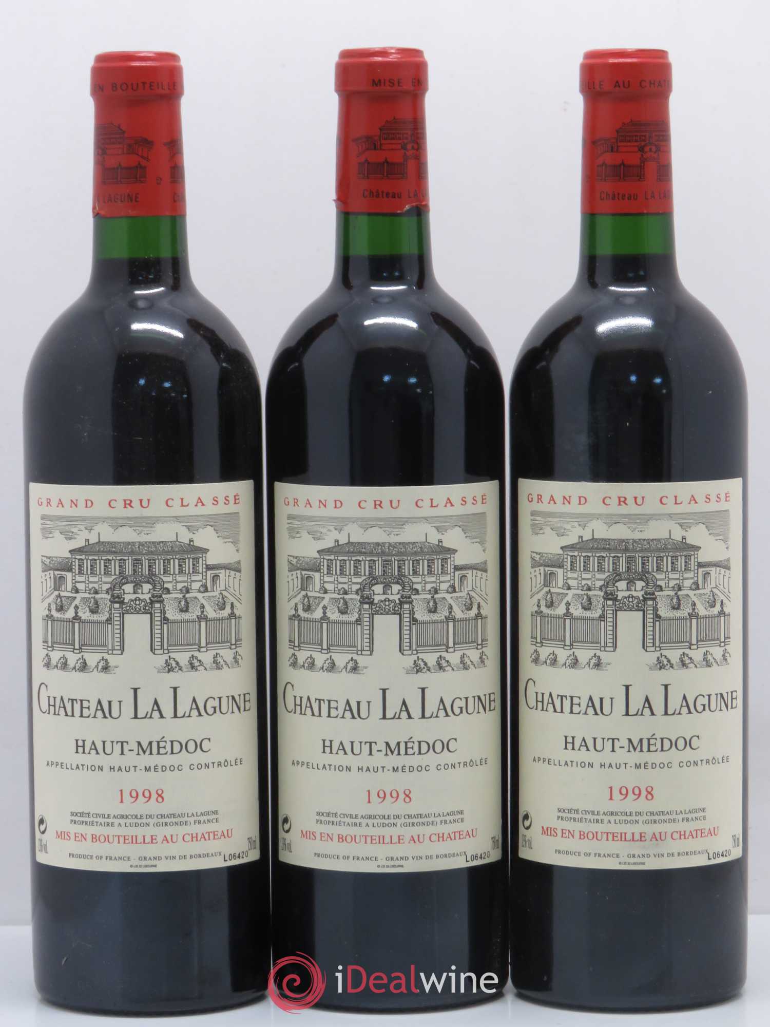 Château la Lagune 3ème Grand Cru Classé 1998 - Lot de 12 bouteilles - 1