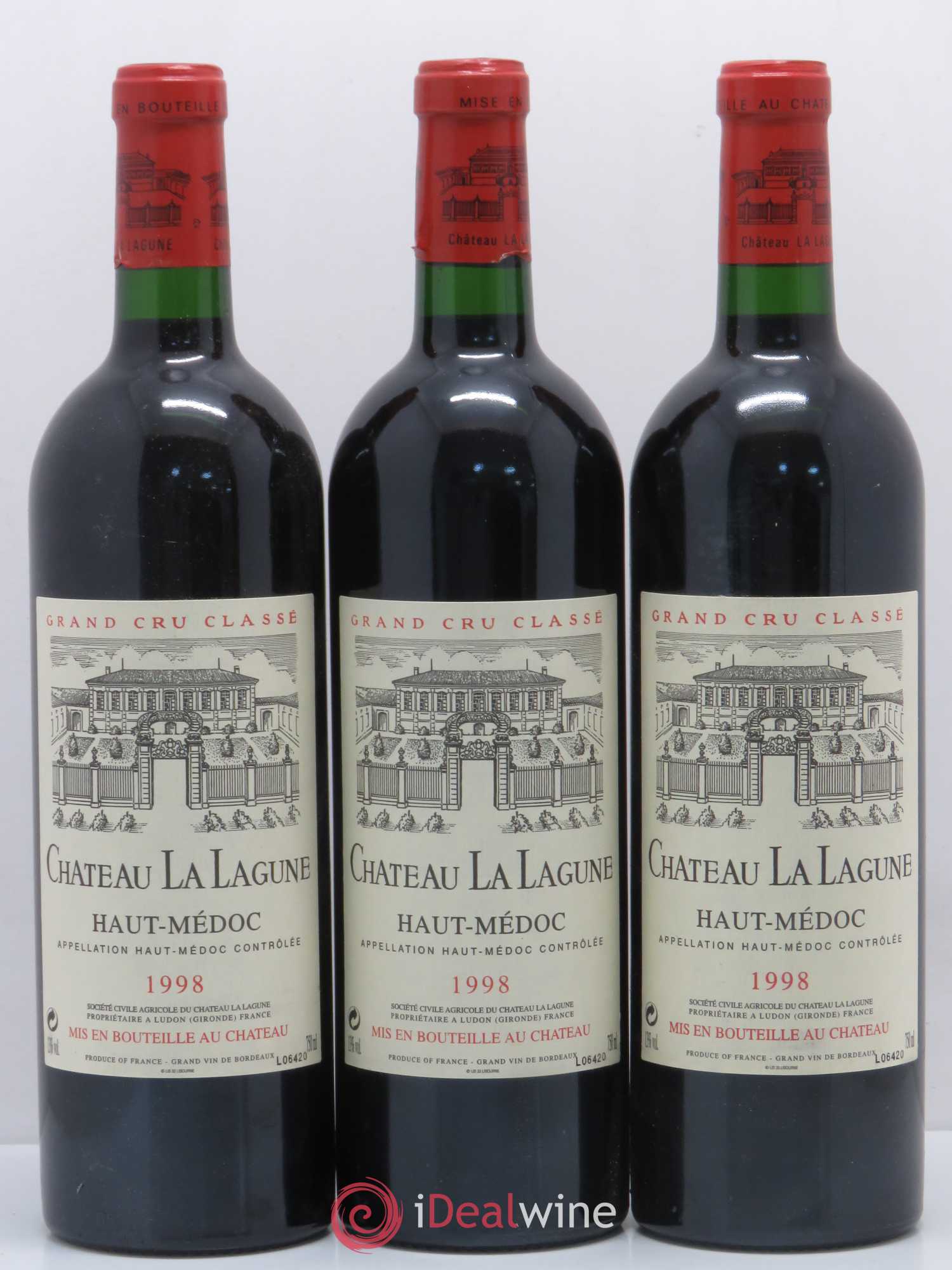 Château la Lagune 3ème Grand Cru Classé 1998 - Lot de 12 bouteilles - 2