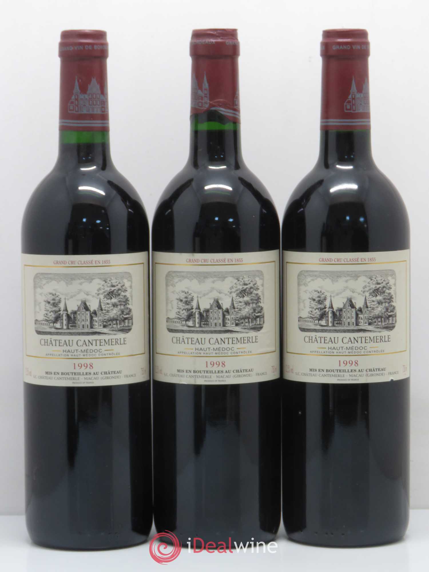 Château Cantemerle 5ème Grand Cru Classé 1998 - Lotto di 6 bottiglie - 1