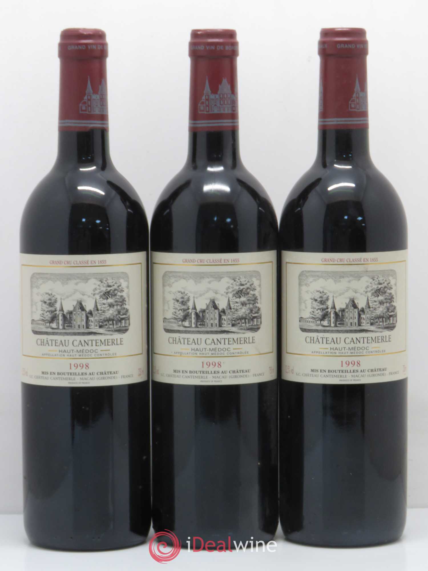 Château Cantemerle 5ème Grand Cru Classé 1998 - Lotto di 6 bottiglie - 2