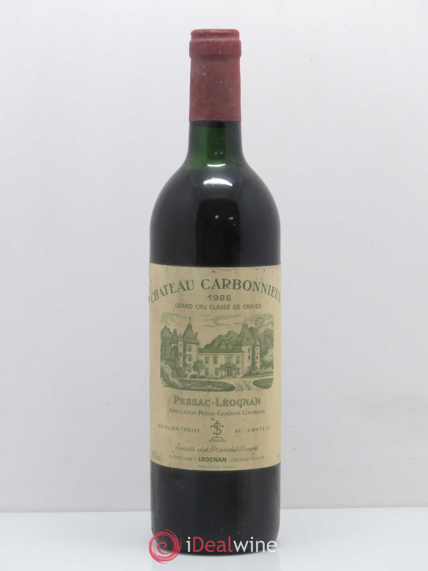 Château Carbonnieux Cru Classé de Graves 1986 - Lot de 1 bouteille - 0