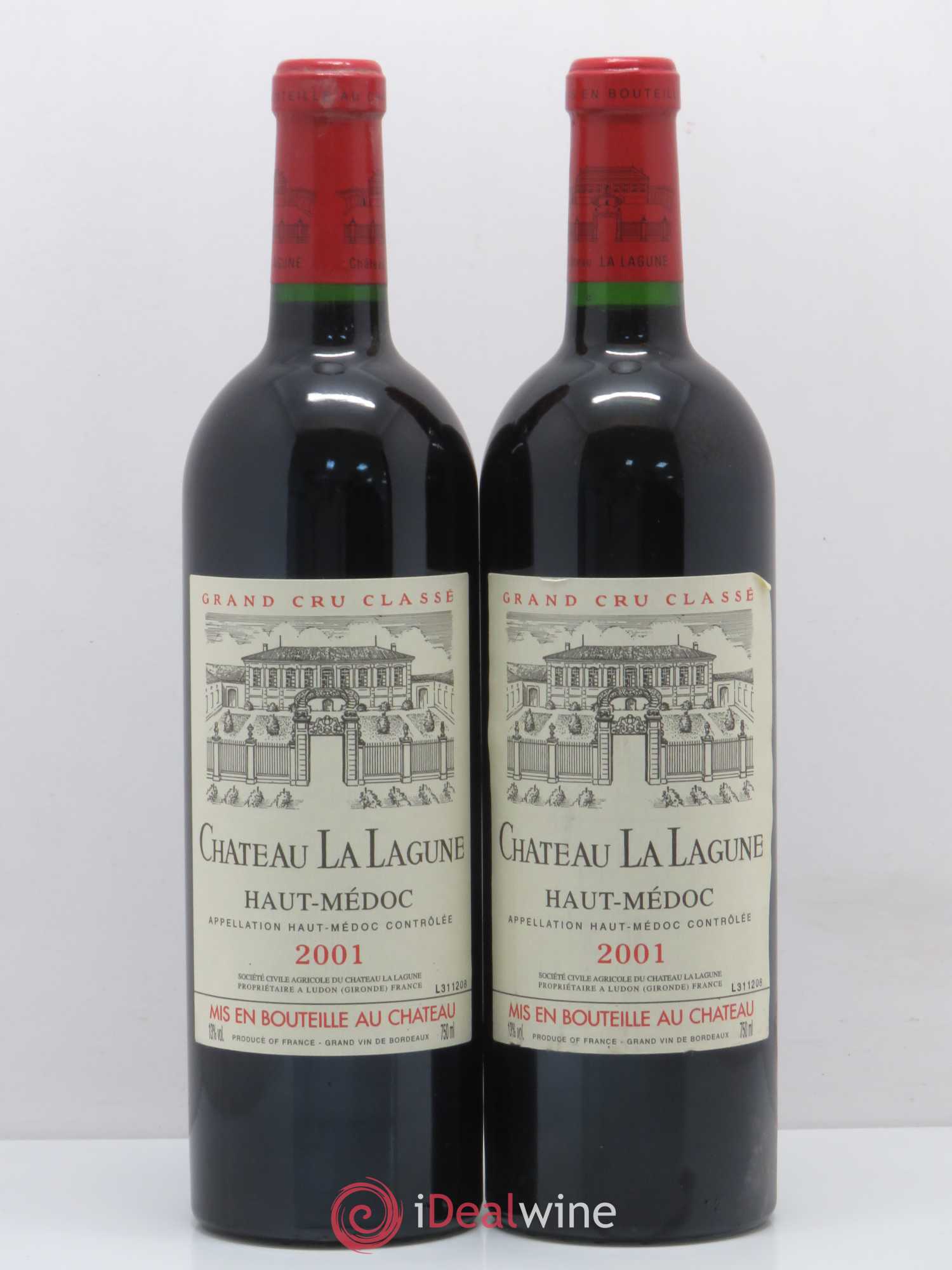 Château la Lagune 3ème Grand Cru Classé 2001 - Lot de 2 bouteilles - 0