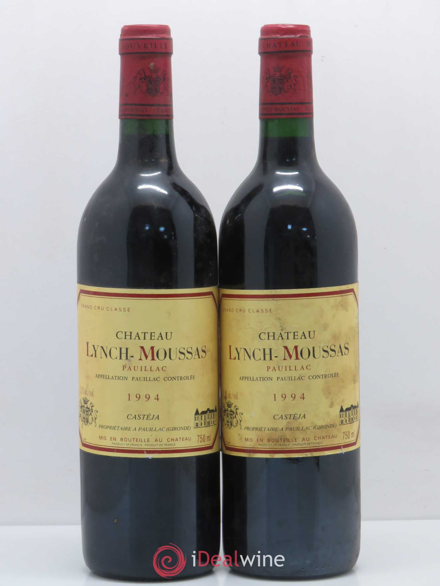 Château Lynch Moussas 5ème Grand Cru Classé 1994 - Lot de 2 bouteilles - 0
